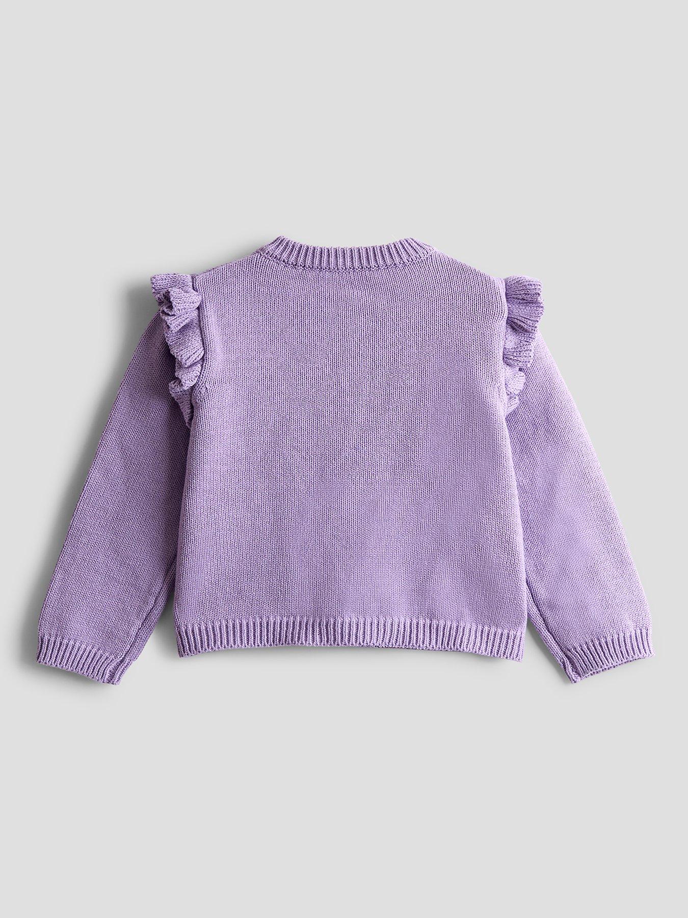  image of jojo-maman-bebe-toddler-girls-tulip-amp-fairy-pet-in-pocket-cardigan-purple