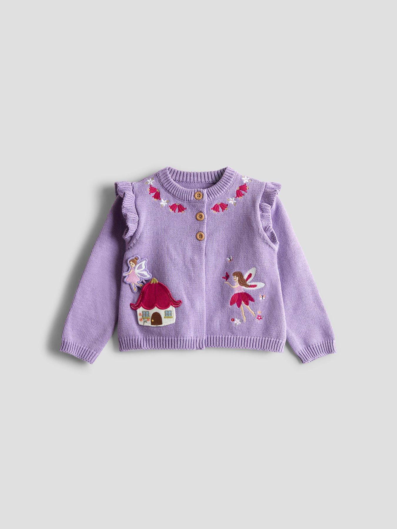  image of jojo-maman-bebe-toddler-girls-tulip-amp-fairy-pet-in-pocket-cardigan-purple