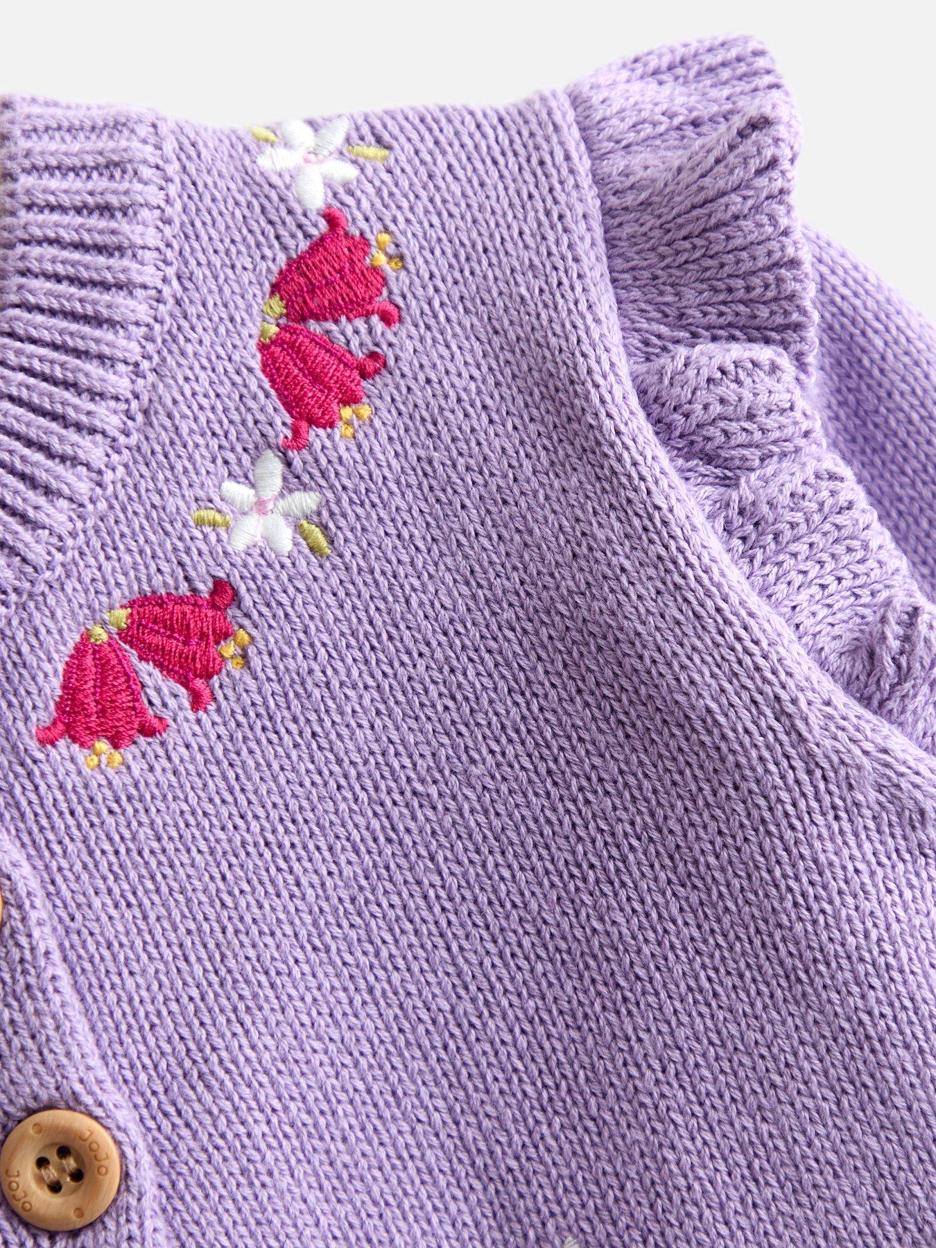  image of jojo-maman-bebe-toddler-girls-tulip-amp-fairy-pet-in-pocket-cardigan-purple