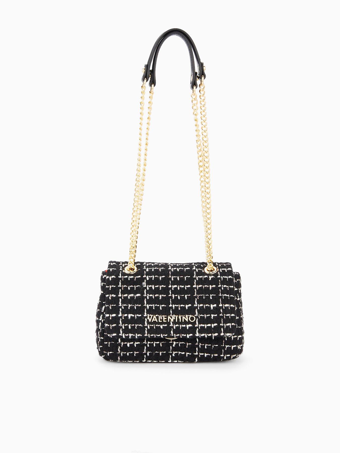 Valentino Tweed Flap Bag