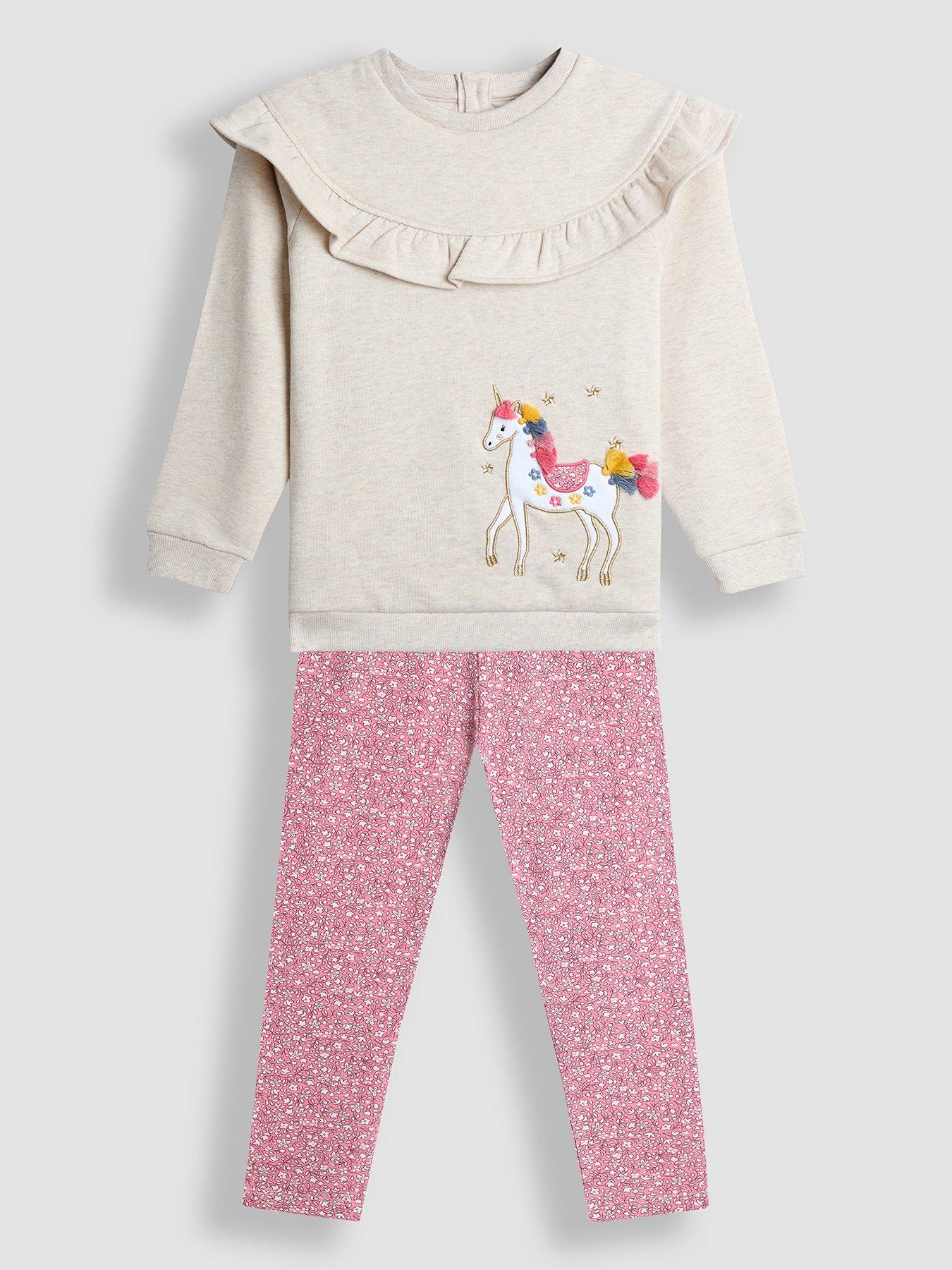 front image of jojo-maman-bebe-toddler-girls-unicorn-applique-frill-sweatshirt-amp-legging-set-grey