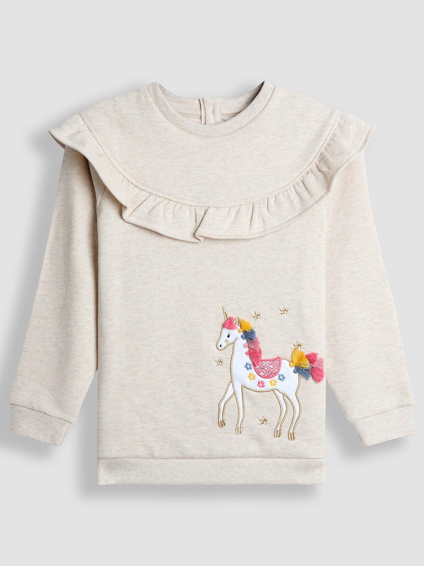 back image of jojo-maman-bebe-toddler-girls-unicorn-applique-frill-sweatshirt-amp-legging-set-grey