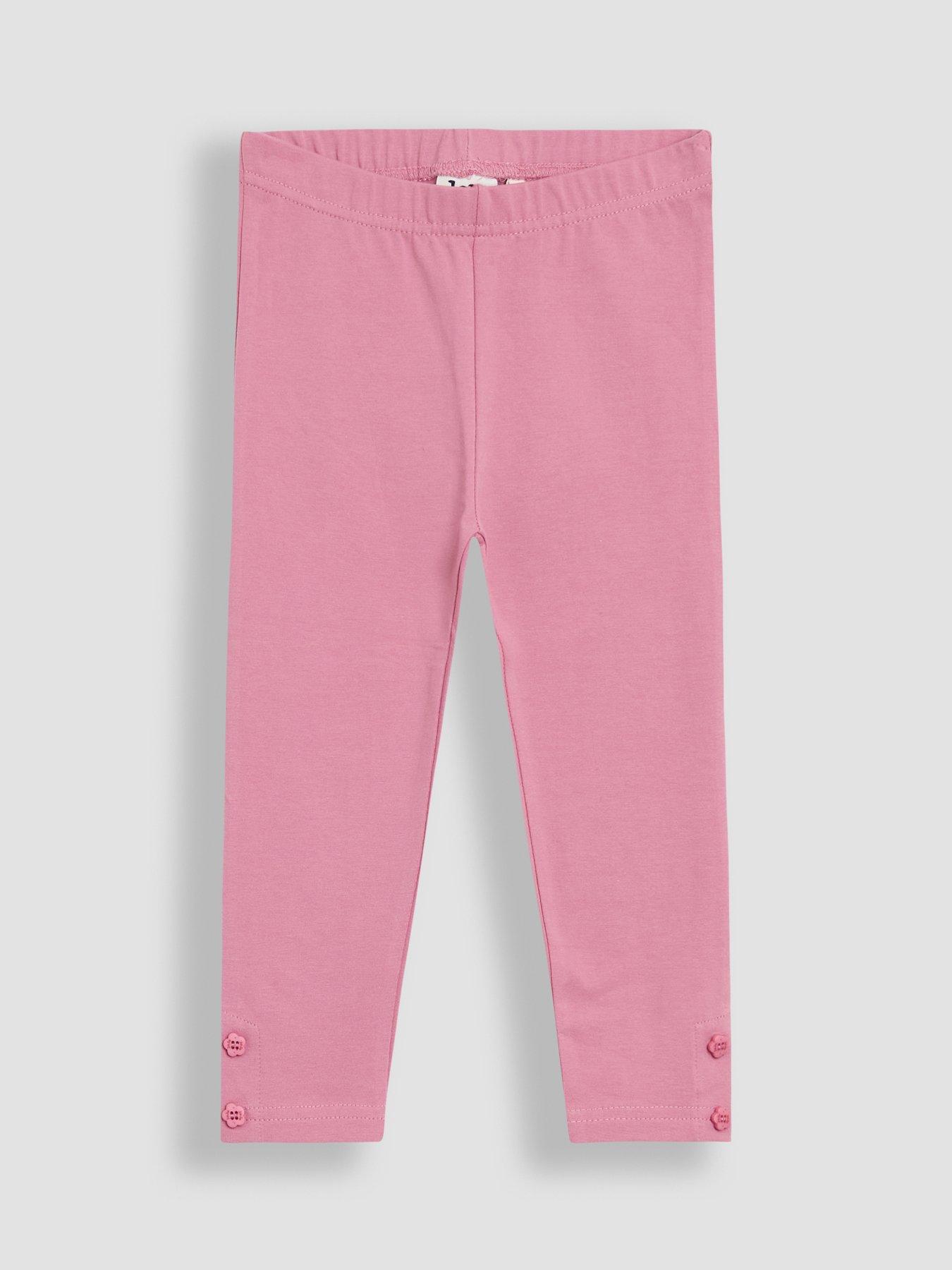 Image 4 of 5 of JoJo Maman Bebe Toddler Girls 2-Pack Ditsy Floral Leggings - Pink