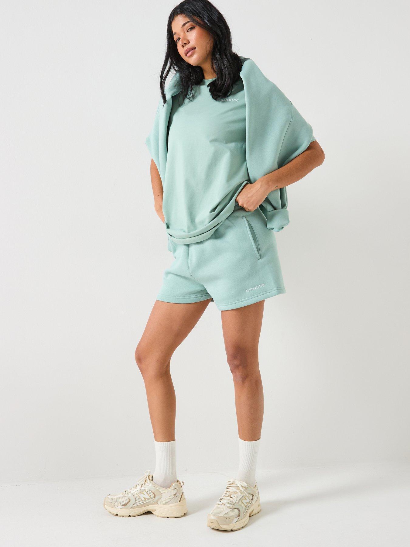 Image 3 of 6 of Gym King Womens 365 Fleece Short - Green