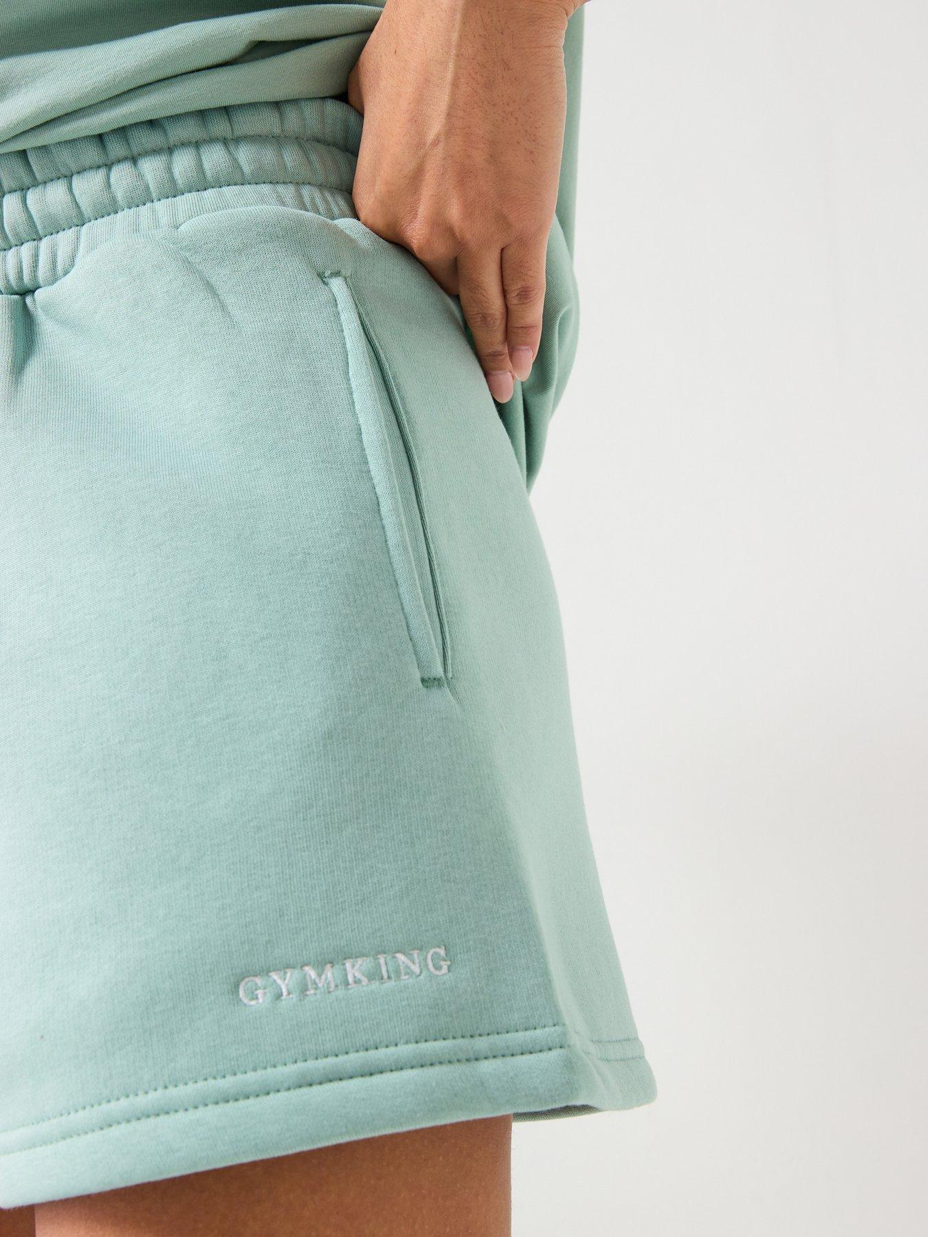 Image 4 of 6 of Gym King Womens 365 Fleece Short - Green