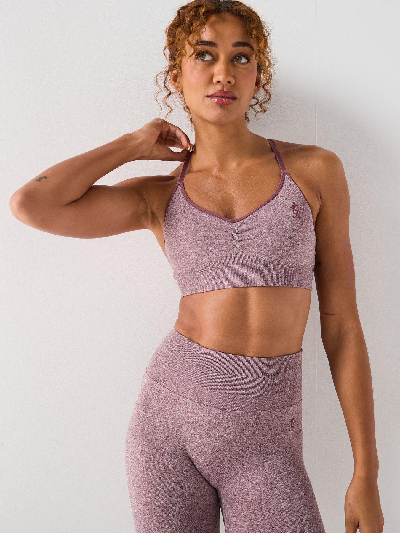 Gym King Womens Results 2.0 Cross Over Bra - Red