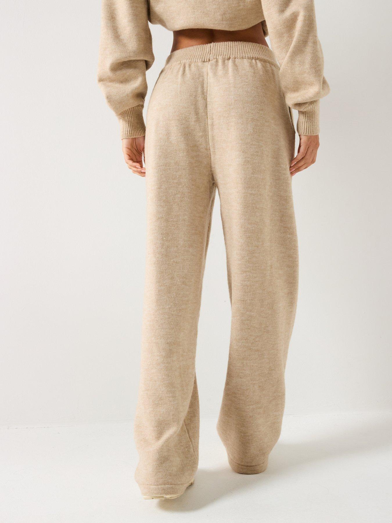 Image 2 of 6 of Gym King Womens Restore Knit Straight Leg Jogger - Beige