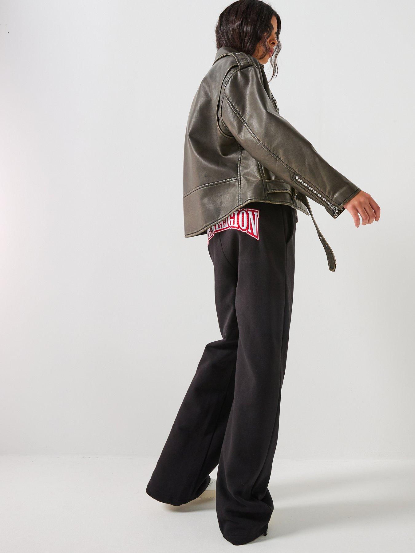  image of true-religion-embroidered-cinched-sweatpants-black