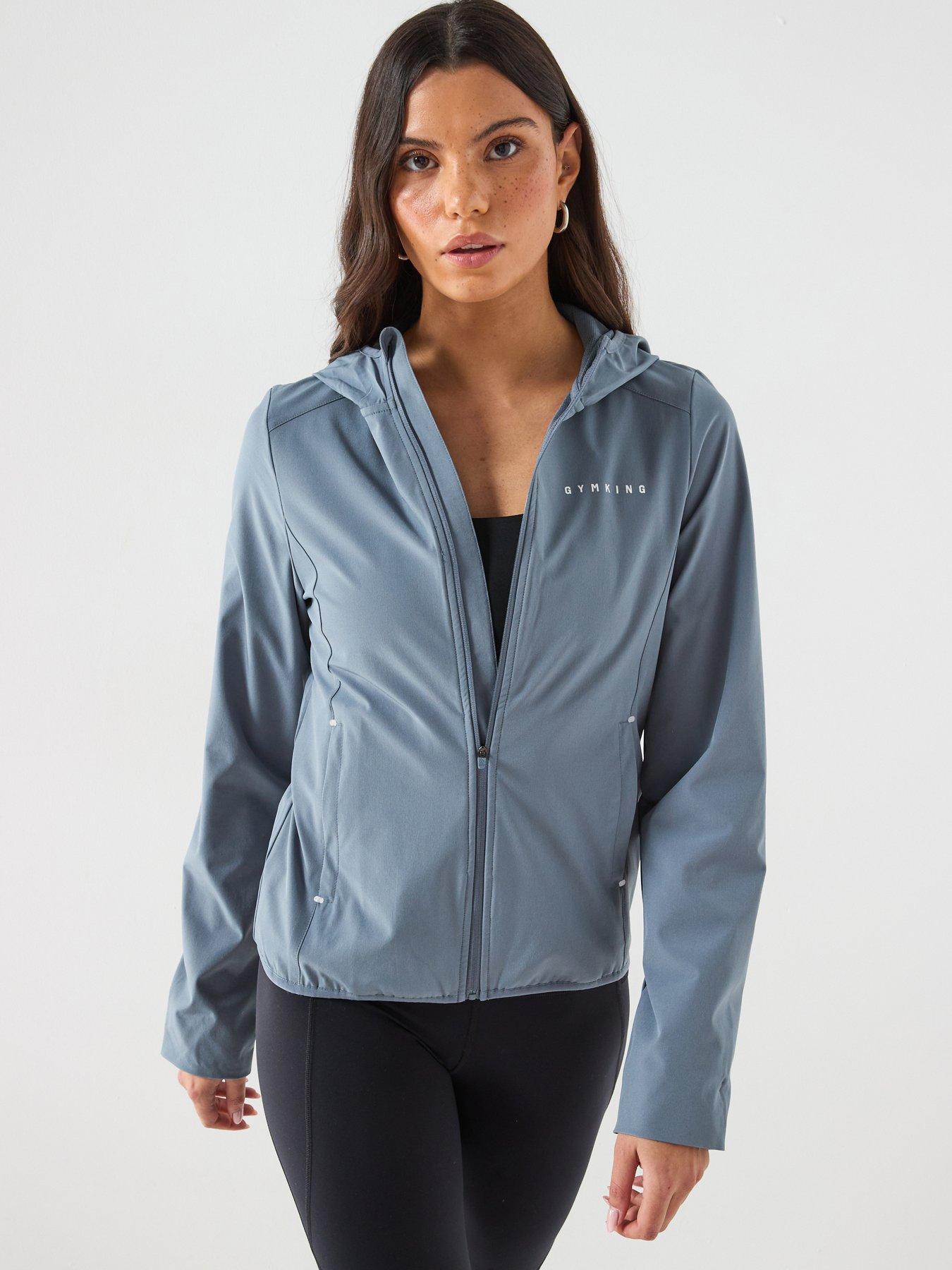 Gym King Womens Adapt Windbreaker - Blue