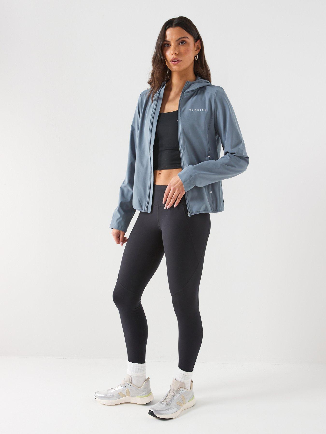 Image 3 of 6 of Gym King Womens Adapt Windbreaker - Blue