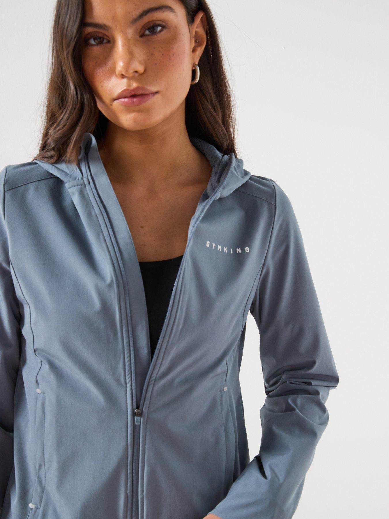 Image 4 of 6 of Gym King Womens Adapt Windbreaker - Blue