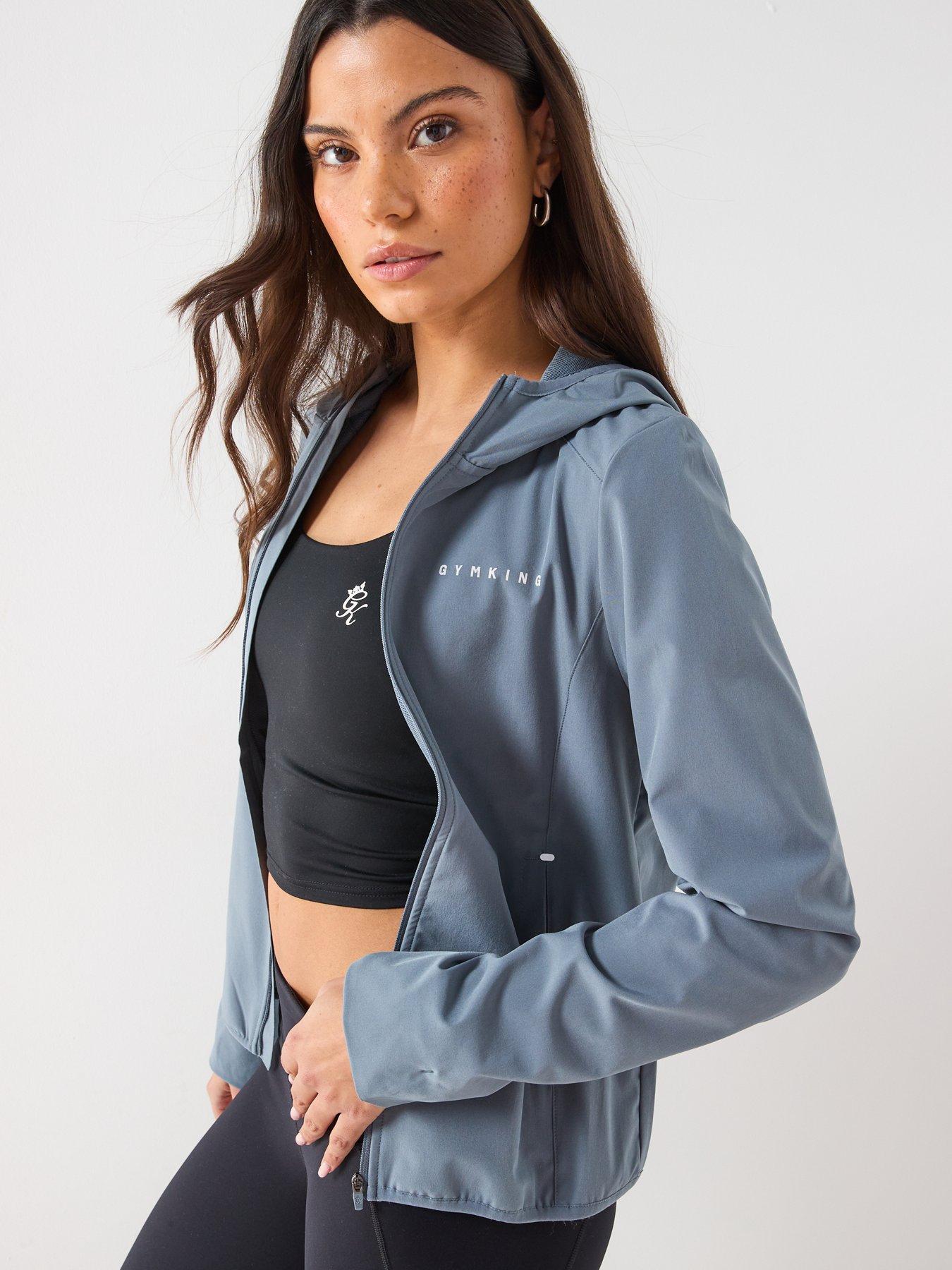 Image 5 of 6 of Gym King Womens Adapt Windbreaker - Blue