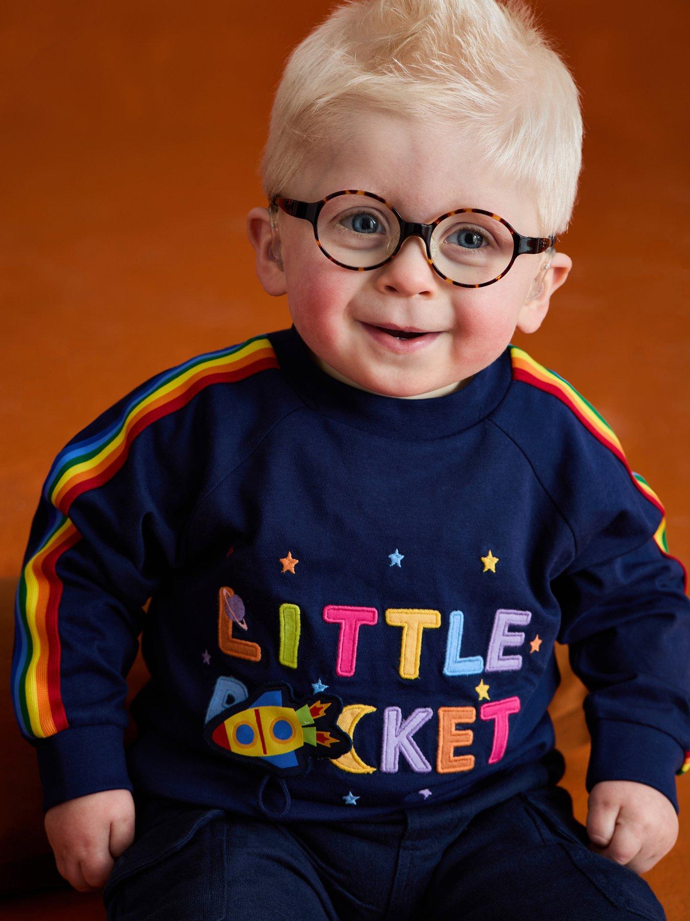 undefined Toddler Boys Rocket Applique Top - Navy