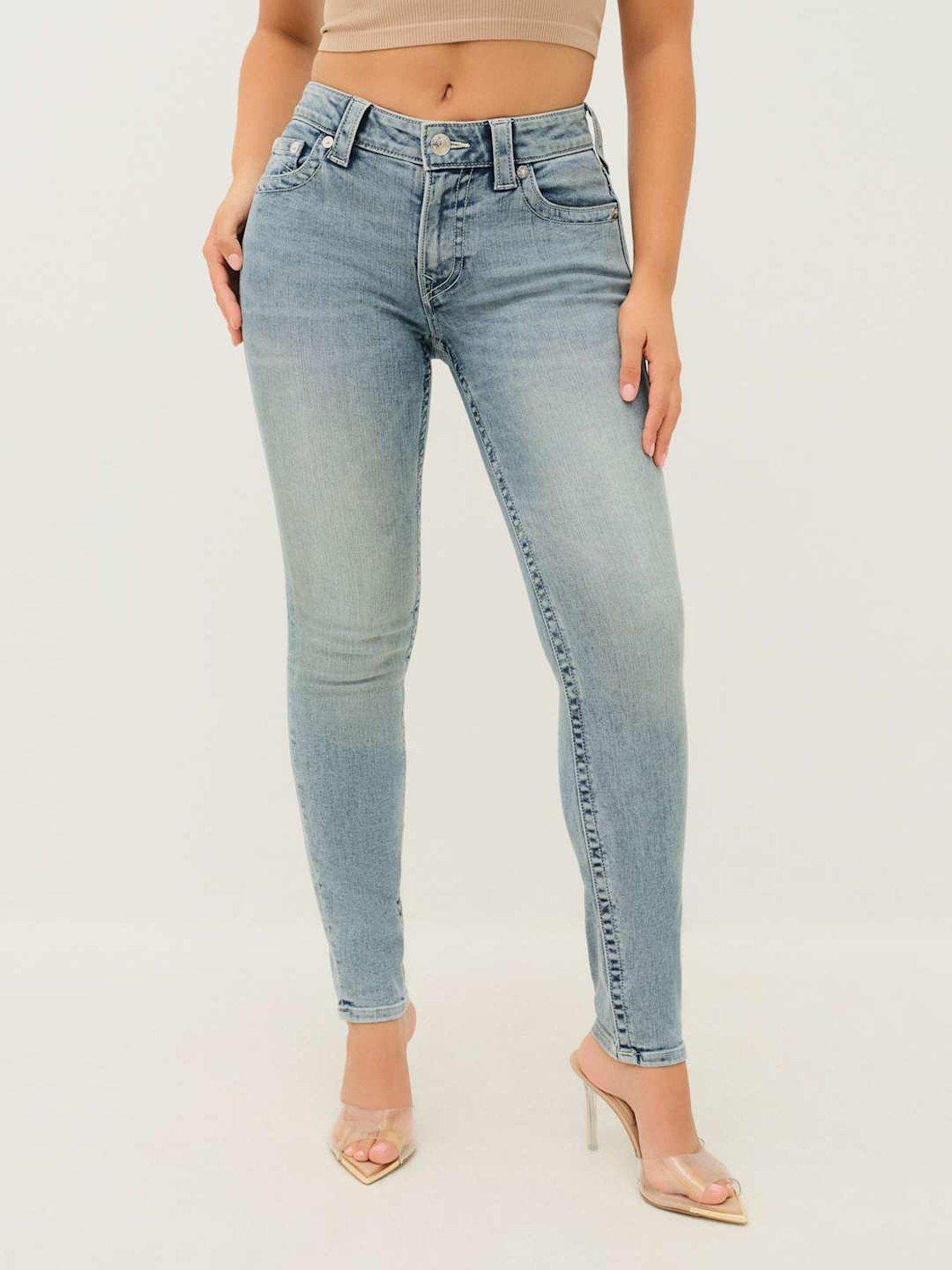 undefined Jennie Mid Rise Curvy Skinny Fit Jeans - Light Wash