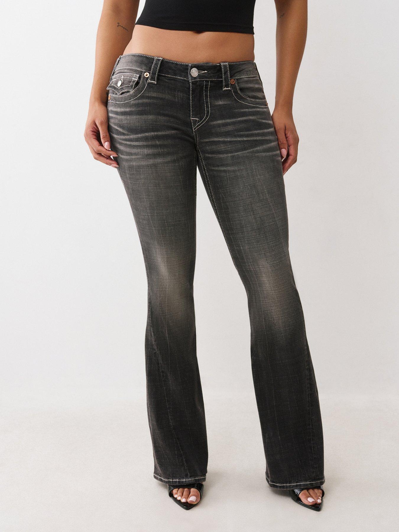 TRUE RELIGION Joey Low Rise Flare Flap? Jeans