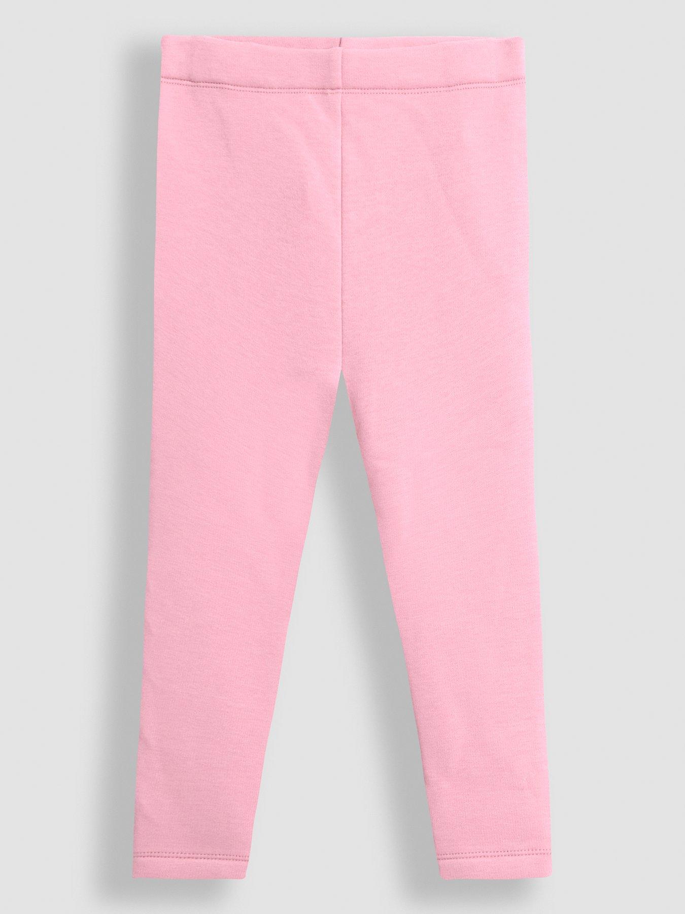 back image of jojo-maman-bebe-toddler-girls-2-pack-fleece-lined-leggings-multi