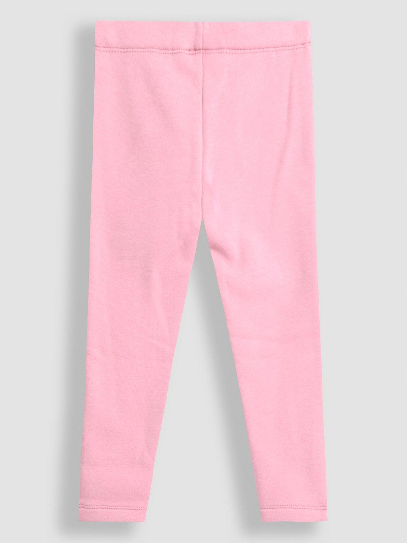  image of jojo-maman-bebe-toddler-girls-2-pack-fleece-lined-leggings-multi