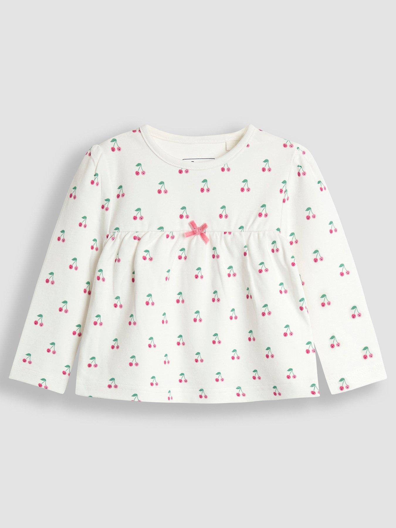  image of jojo-maman-bebe-toddler-girls-2-pack-cherry-print-jersey-pyjamas-pink