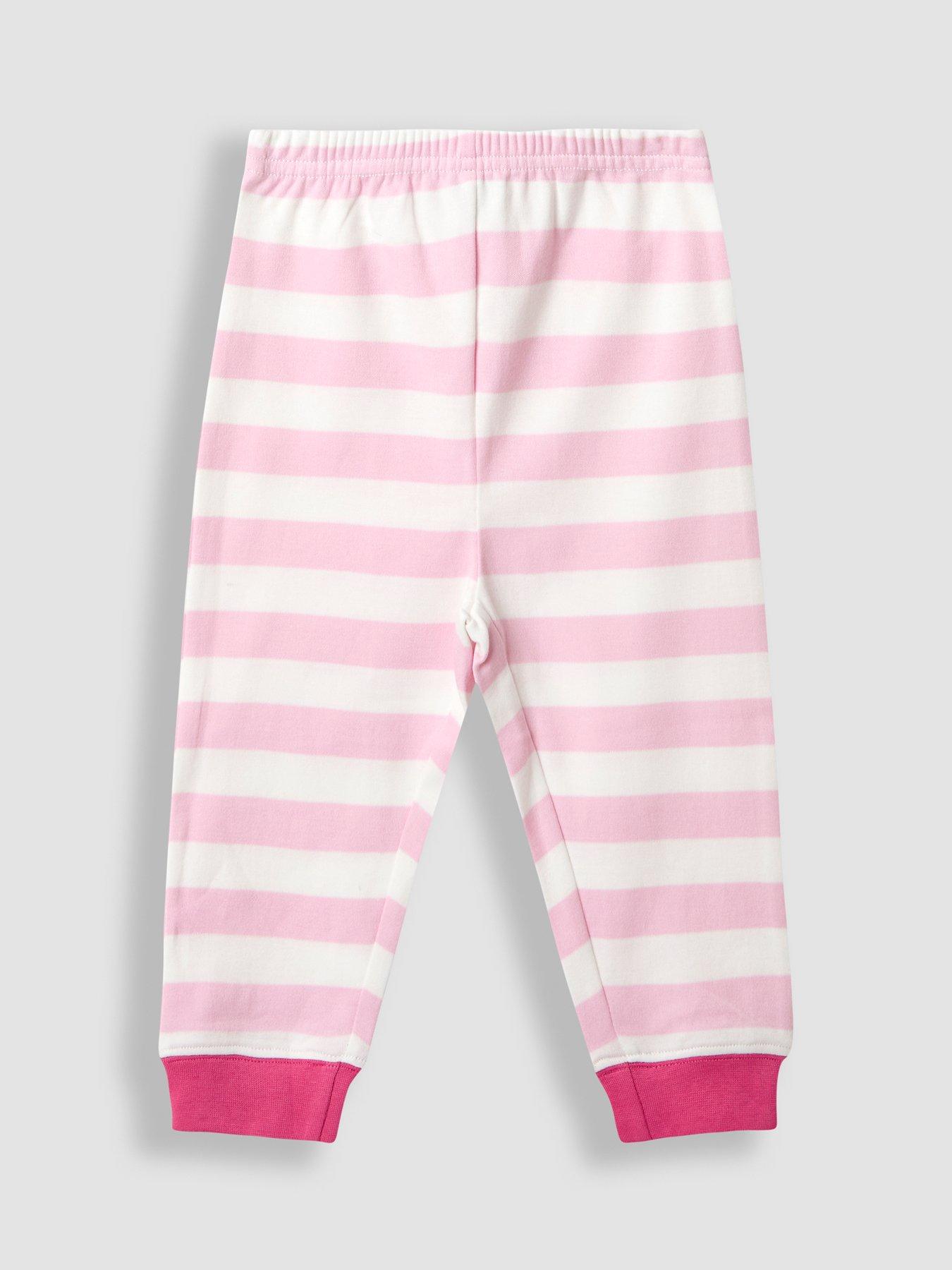  image of jojo-maman-bebe-toddler-girls-2-pack-cherry-print-jersey-pyjamas-pink