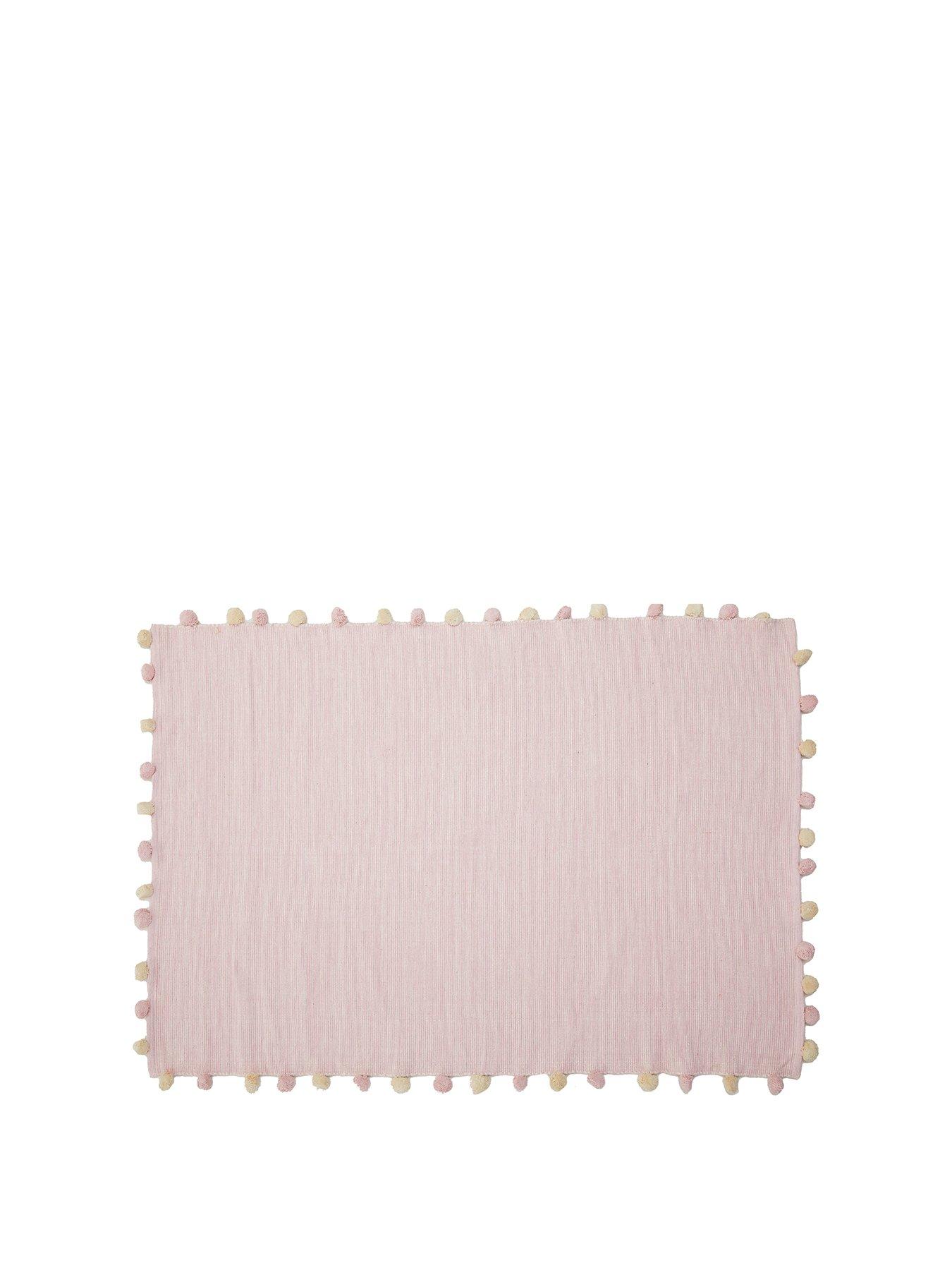 Image 1 of 1 of Interiors By Premier Kids Rectangular Pink Rug