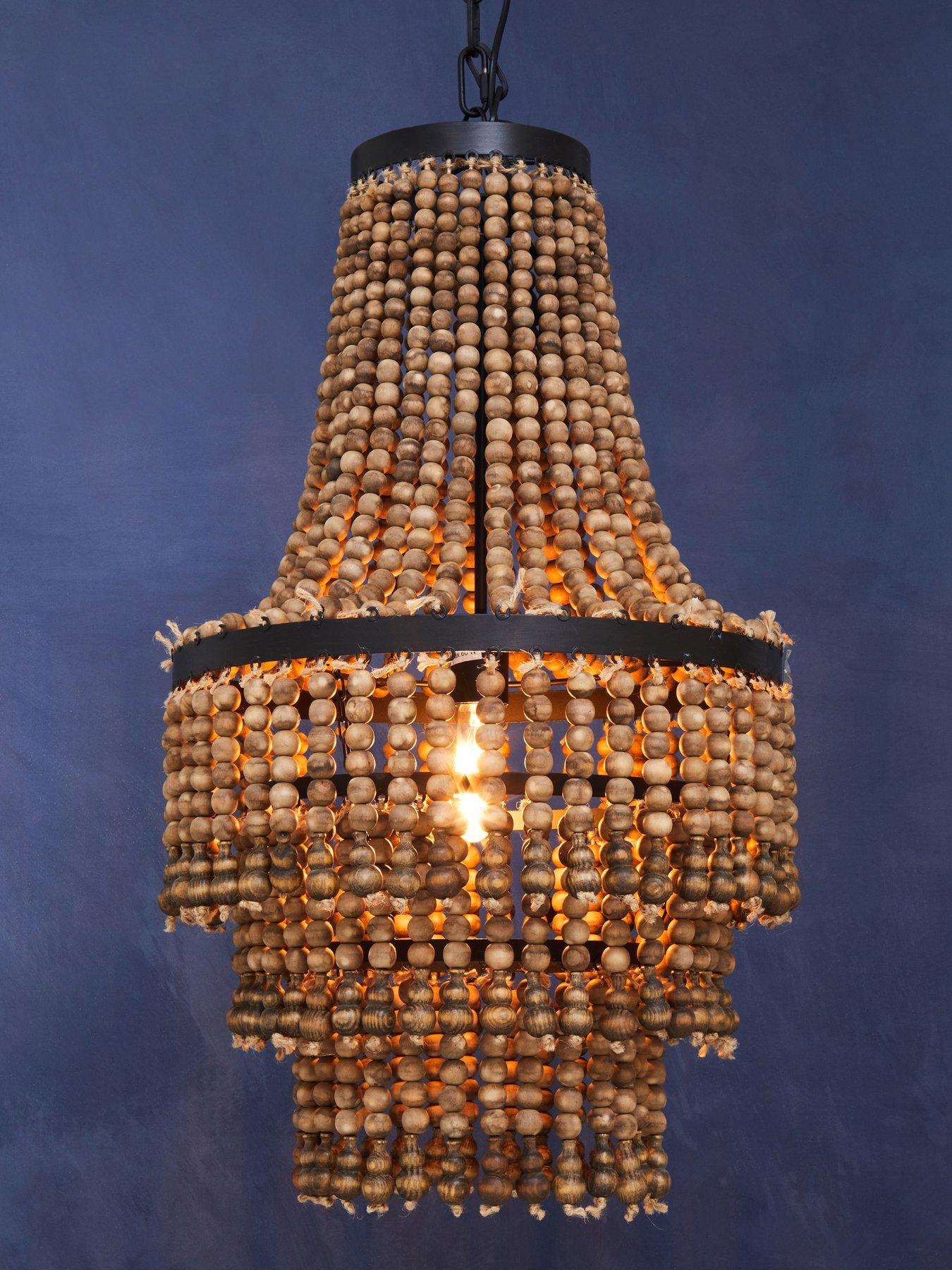 undefined Lapiz Wood Chandelier