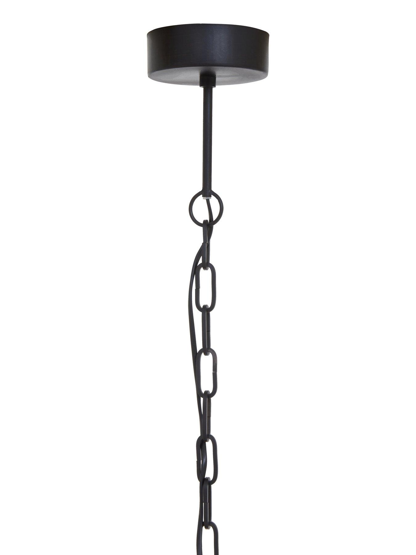  image of interiors-by-premier-lapiz-wood-chandelier