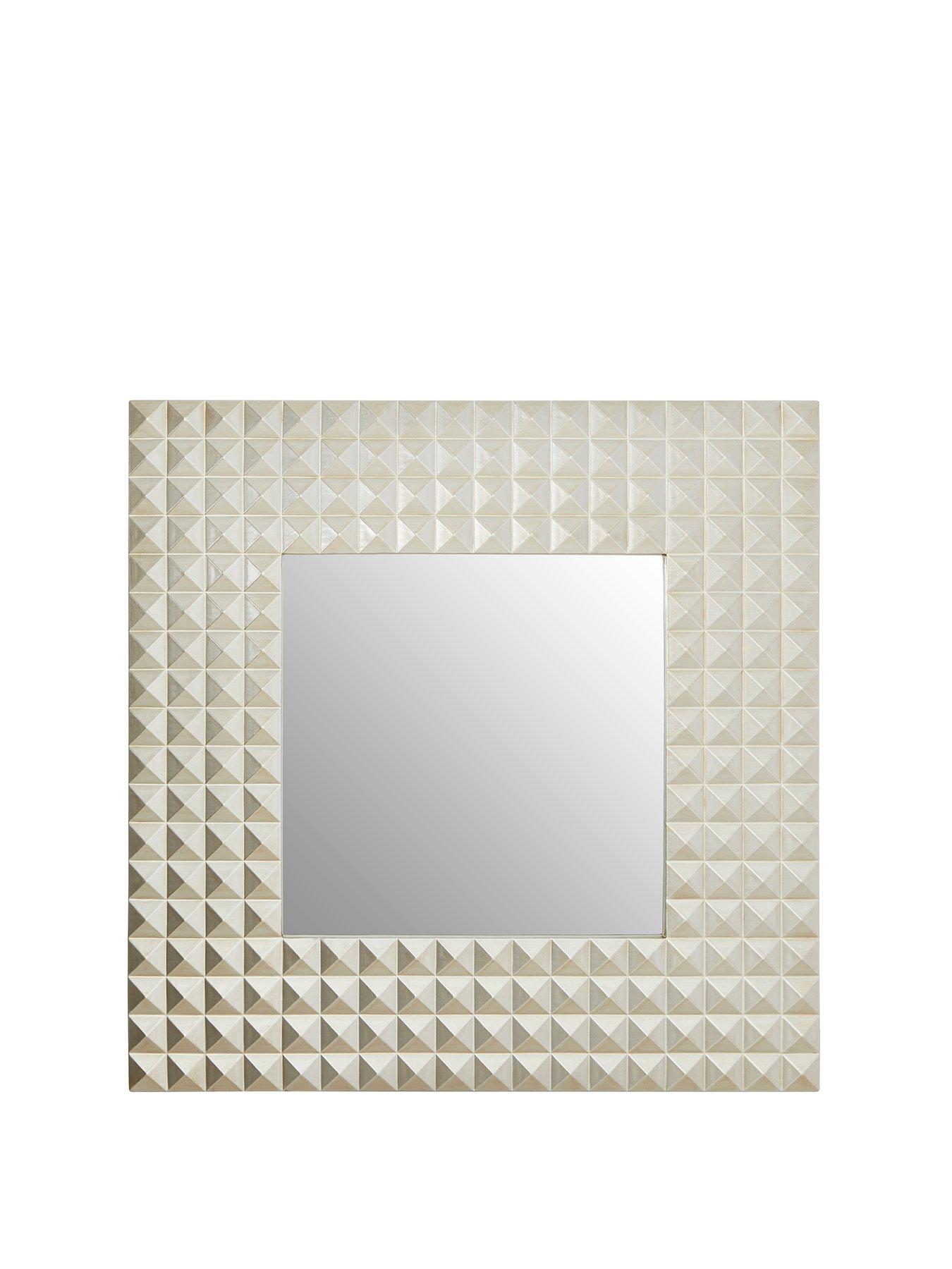 undefined Dimano Champagne Finish 3d Geometric Wall Mirror