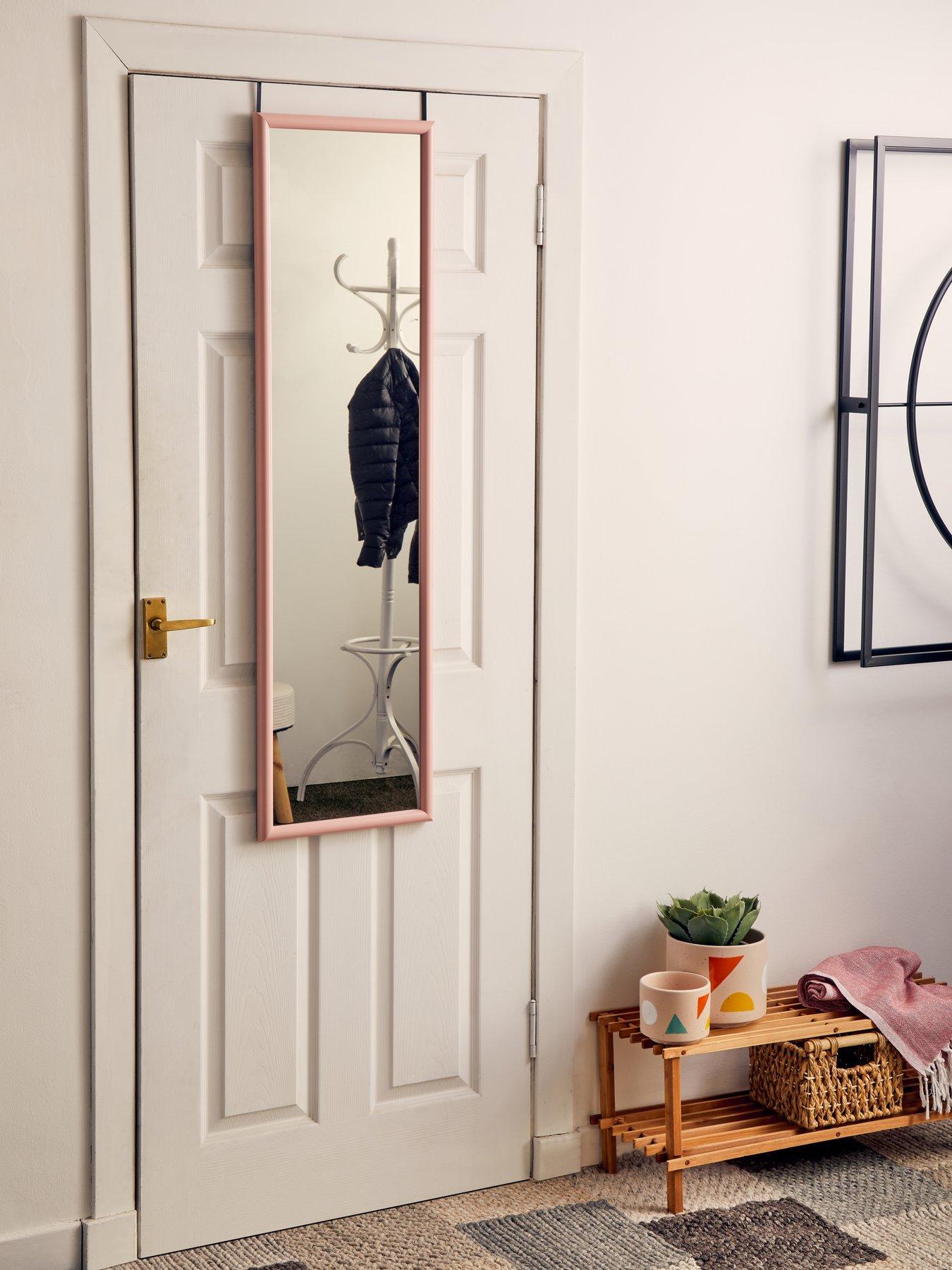 undefined Mize Pink Plastic Frame Over Door Mirror