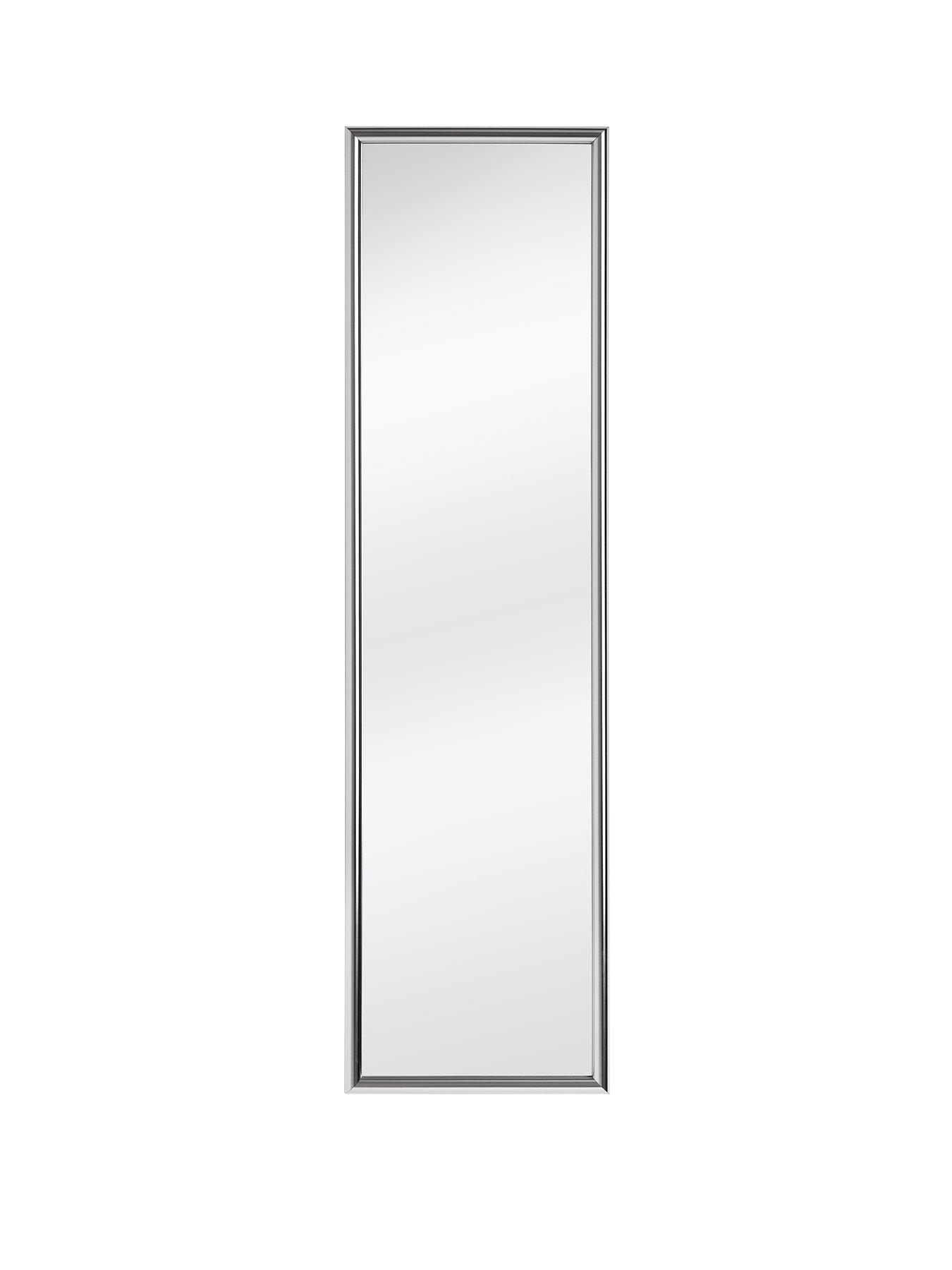 undefined Mize Silver Plastic Frame Over Door Mirror