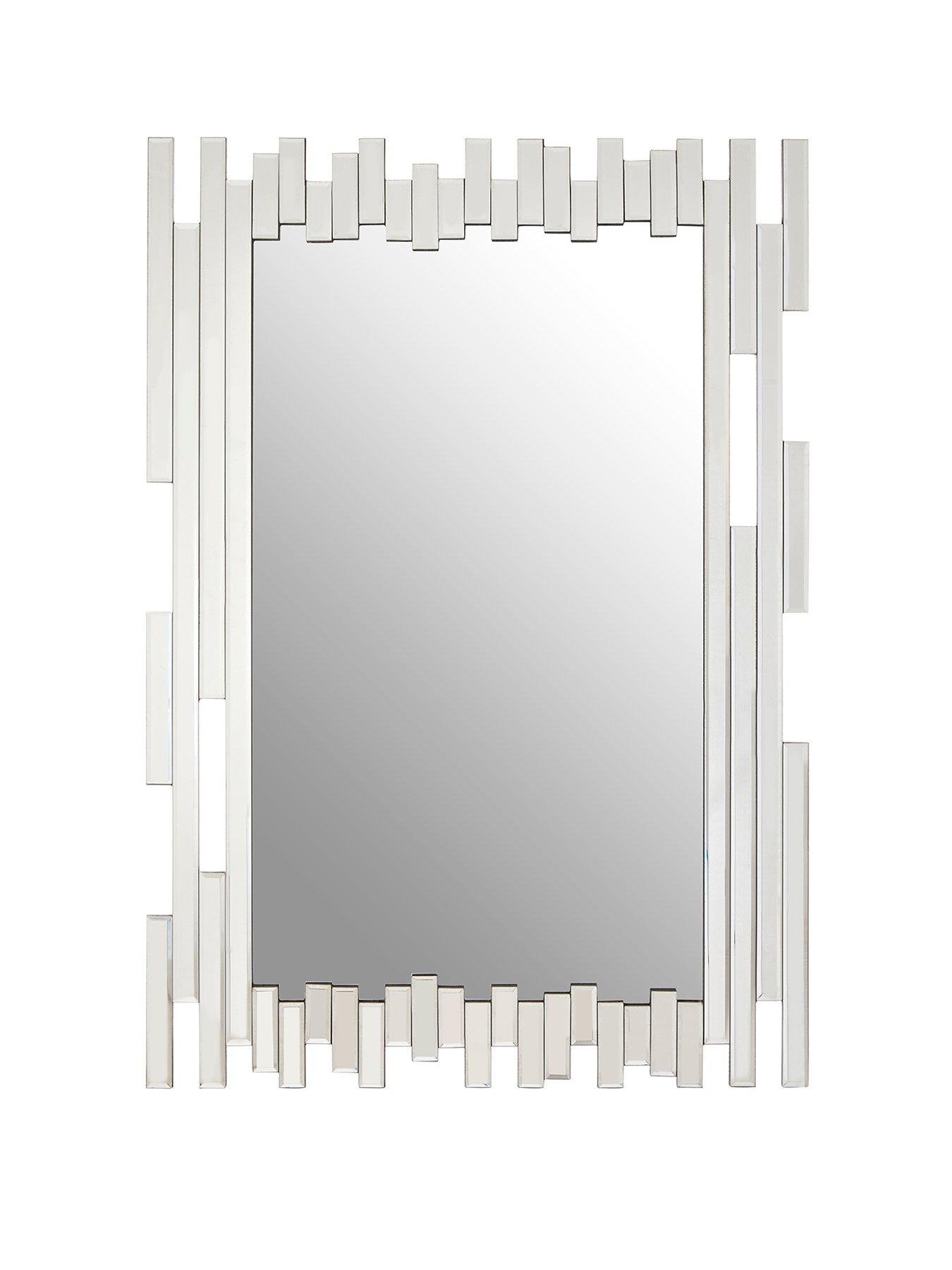 undefined Puzzle Wall Mirror With Cut Out Frame
