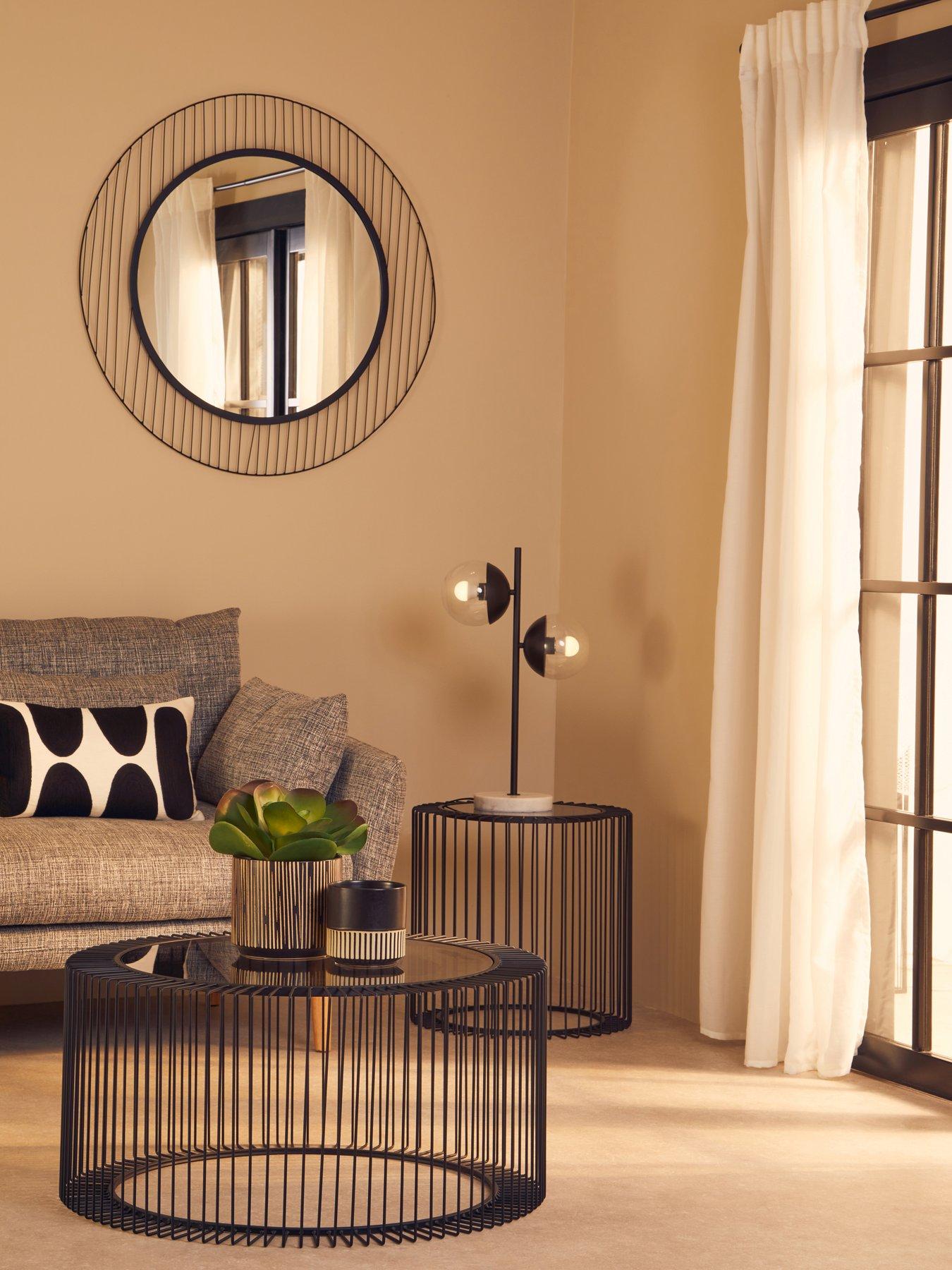 undefined Trento Linear Lines Frame Wall Mirror