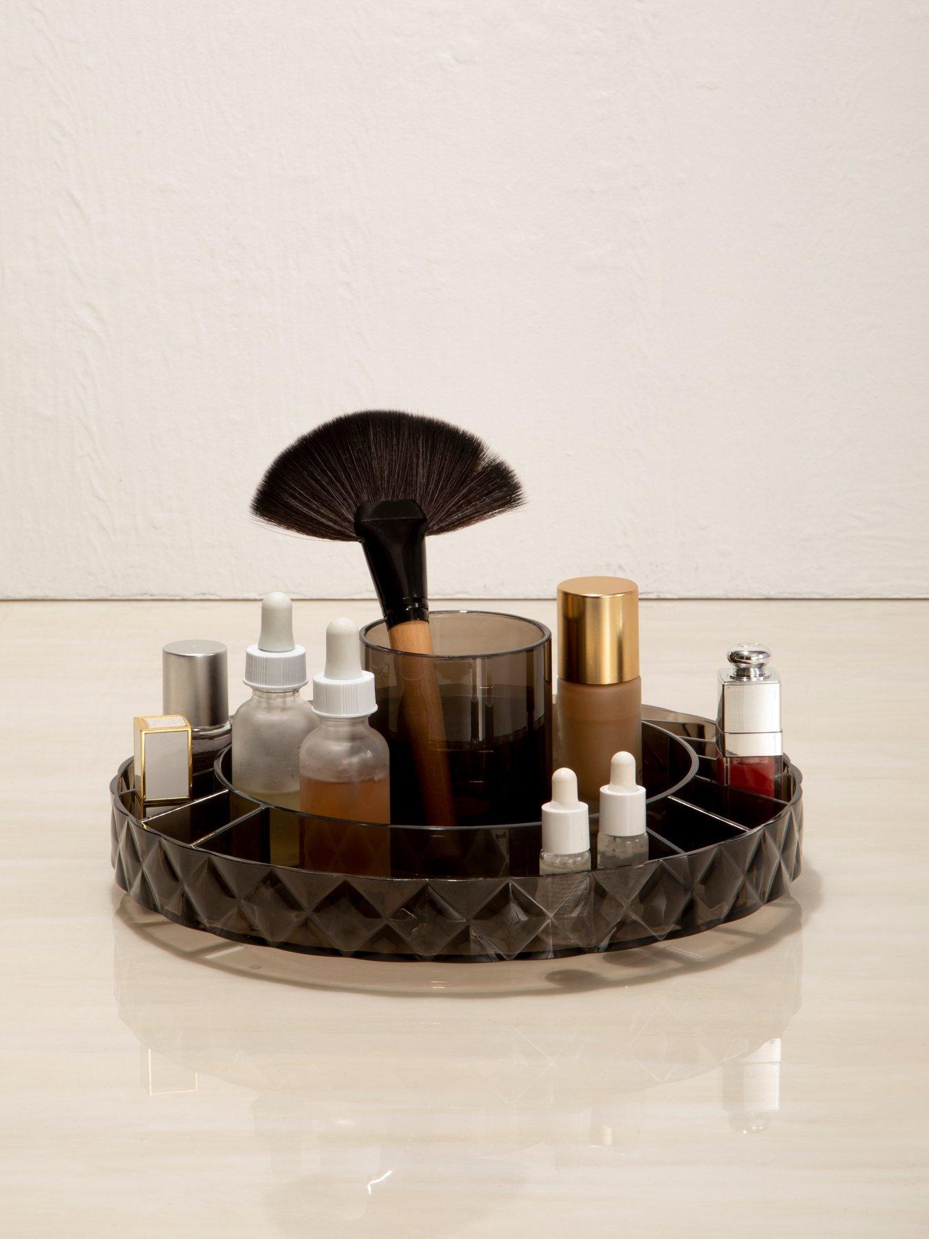undefined Beauty Revolving Round Black Cosmetic Organiser