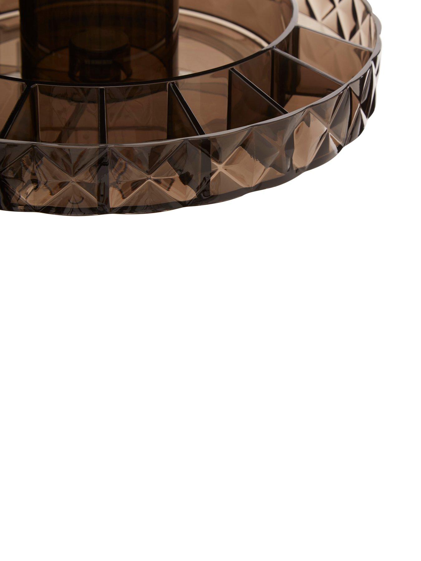 Image 7 of 7 of Interiors By Premier Beauty Revolving Round Black Cosmetic Organiser
