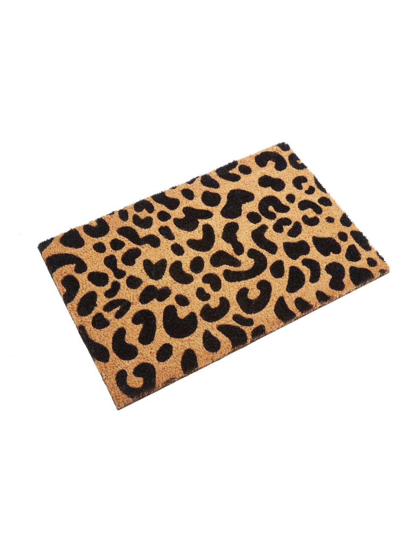 Image 2 of 3 of Interiors By Premier Leopard Print Coir Doormat