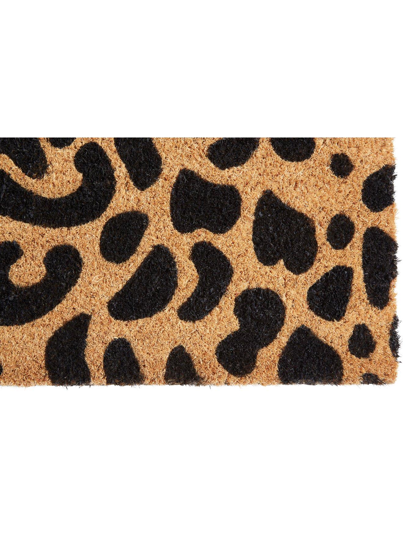 Image 3 of 3 of Interiors By Premier Leopard Print Coir Doormat
