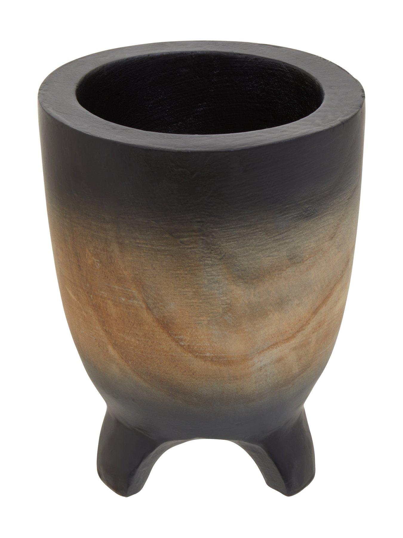 Image 5 of 5 of Interiors By Premier Arlo Small Wooden Black Ombre Planter