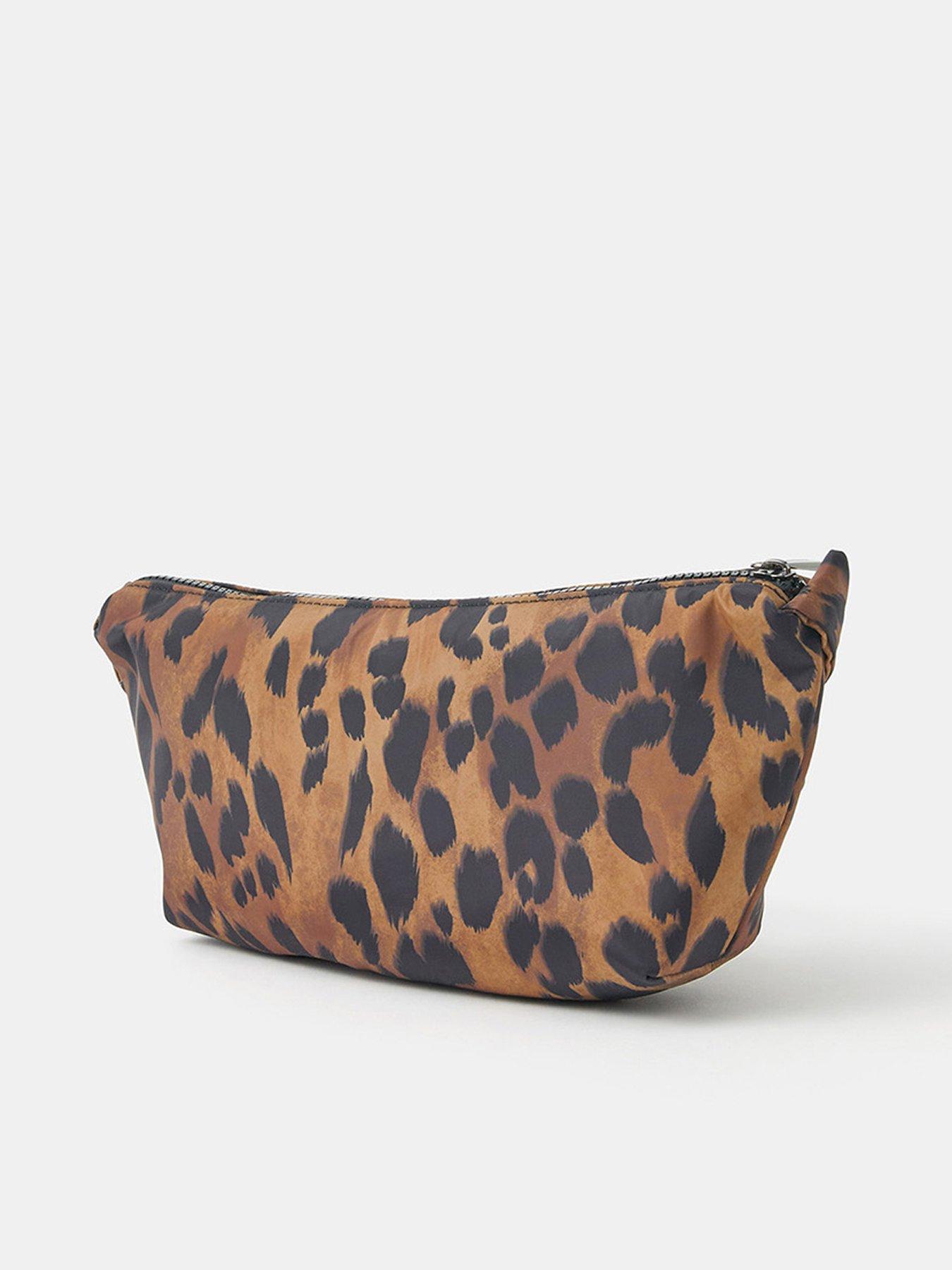 Image 3 of 5 of Accessorize Animal Print Sling Crossbody Bag - Brown
