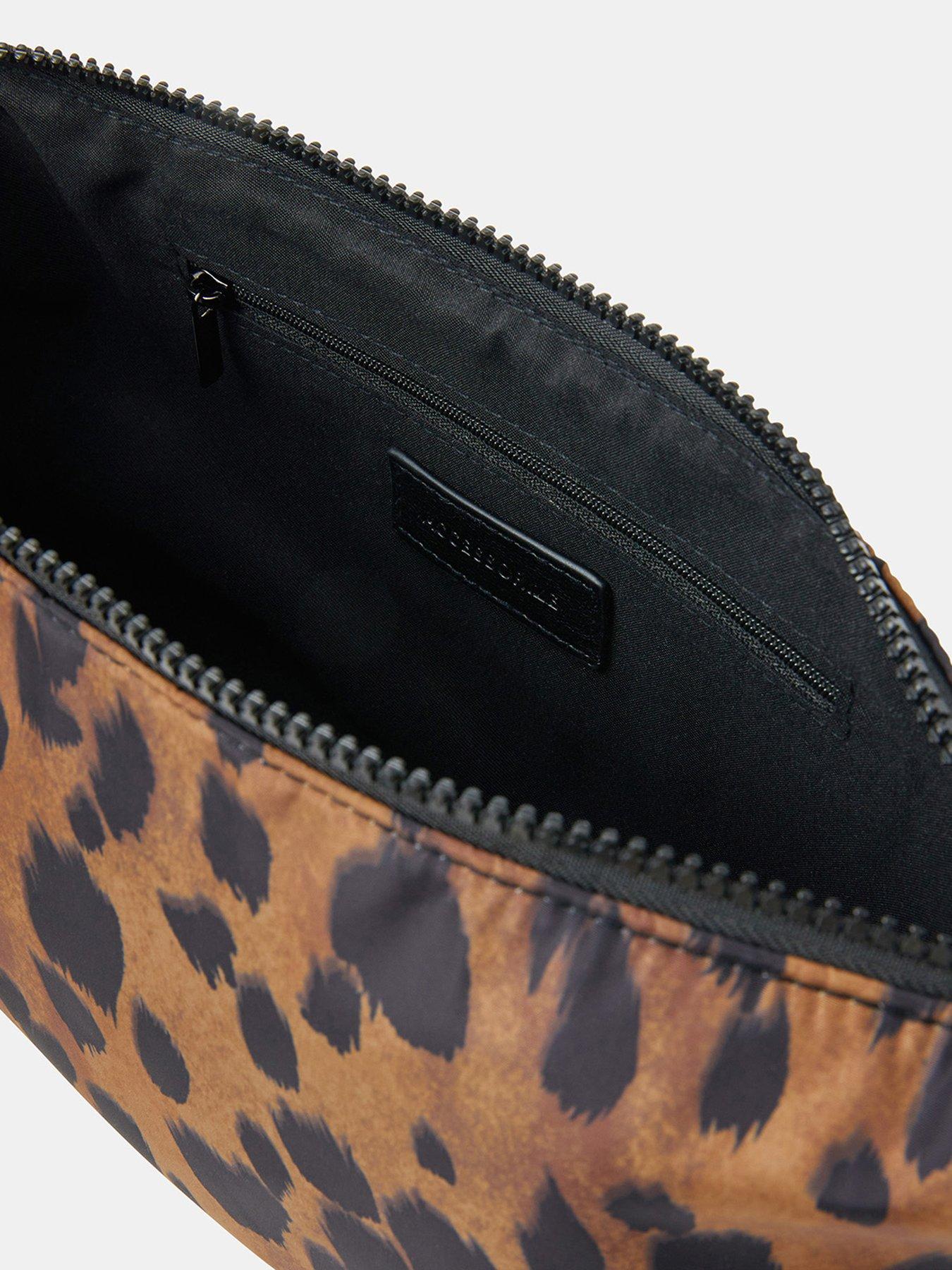 Image 5 of 5 of Accessorize Animal Print Sling Crossbody Bag - Brown