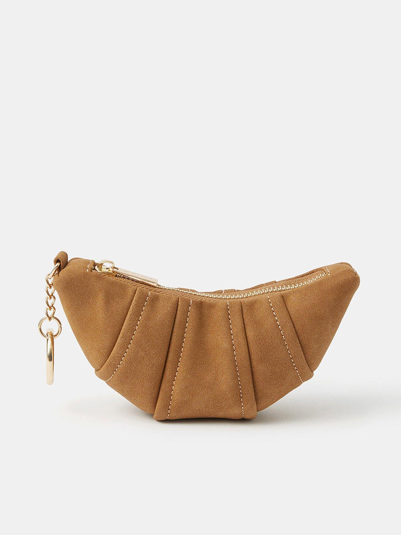 undefined Croissant Coin Purse - Brown