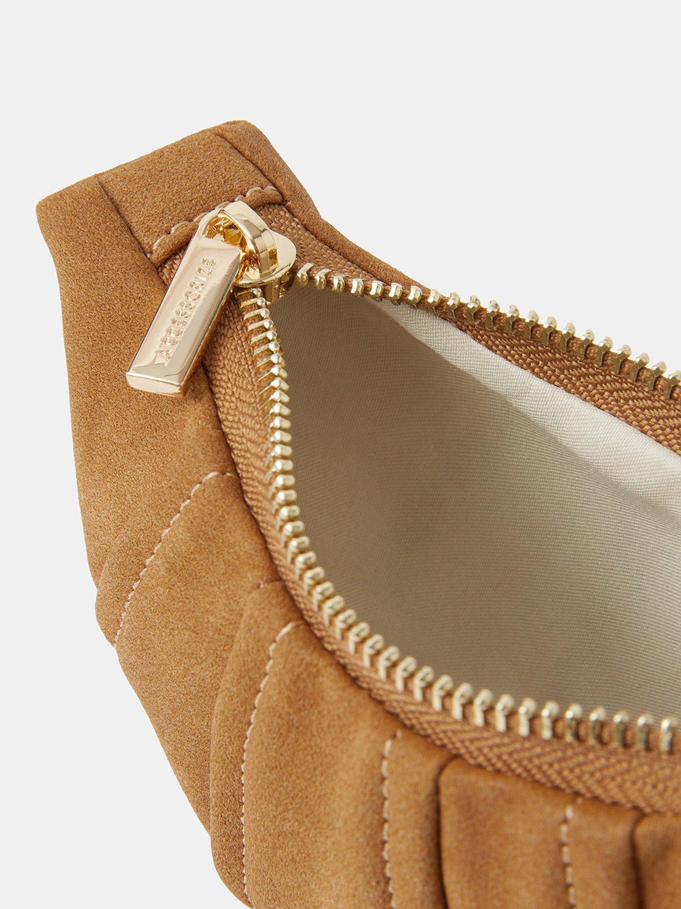 Image 4 of 4 of Accessorize Croissant Coin Purse - Brown