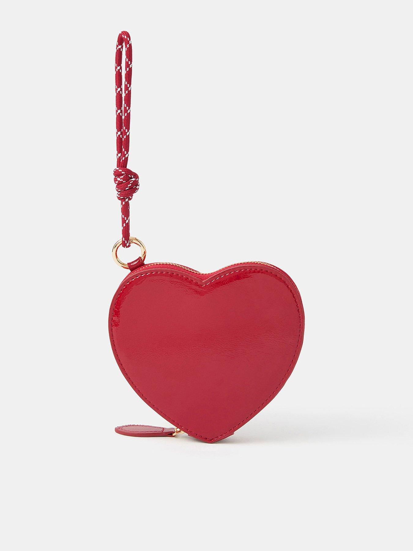 undefined Patent Heart Purse - Red