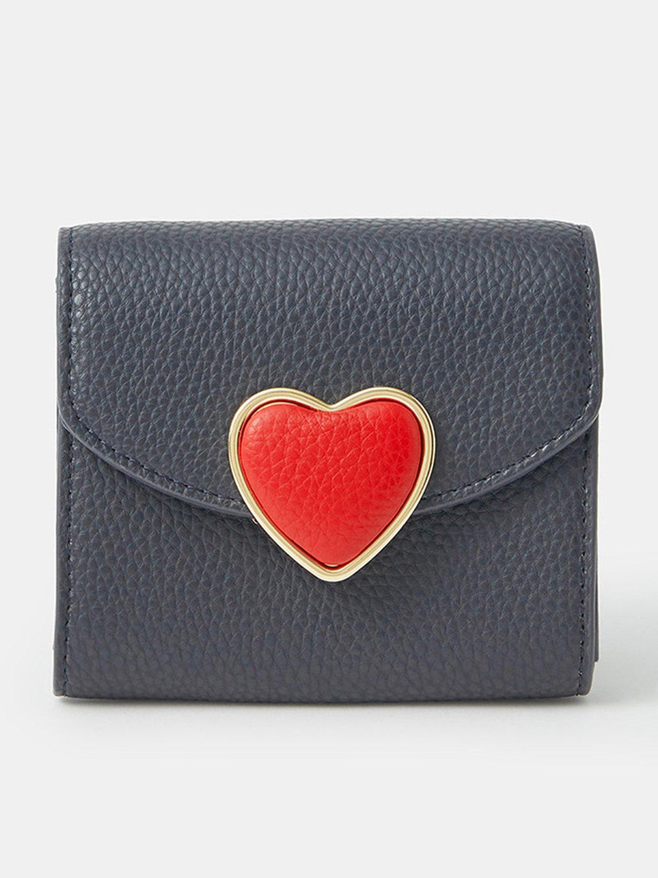 undefined Heart Fold Out Purse - Blue