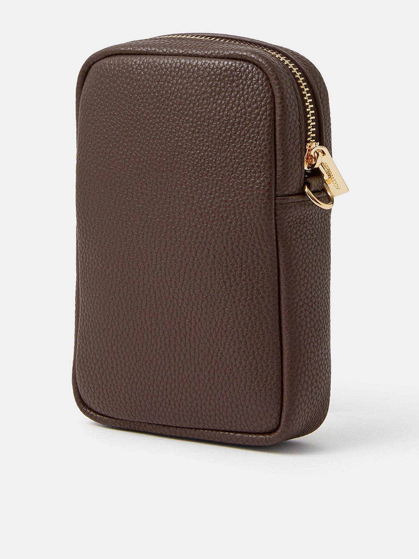 Image 3 of 5 of Accessorize Slip Pocket Phone Bag - Brown