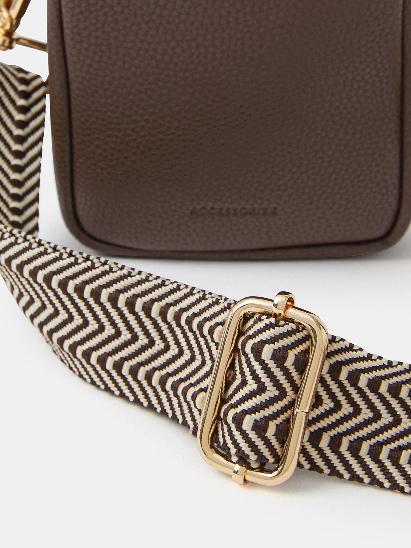 Image 4 of 5 of Accessorize Slip Pocket Phone Bag - Brown