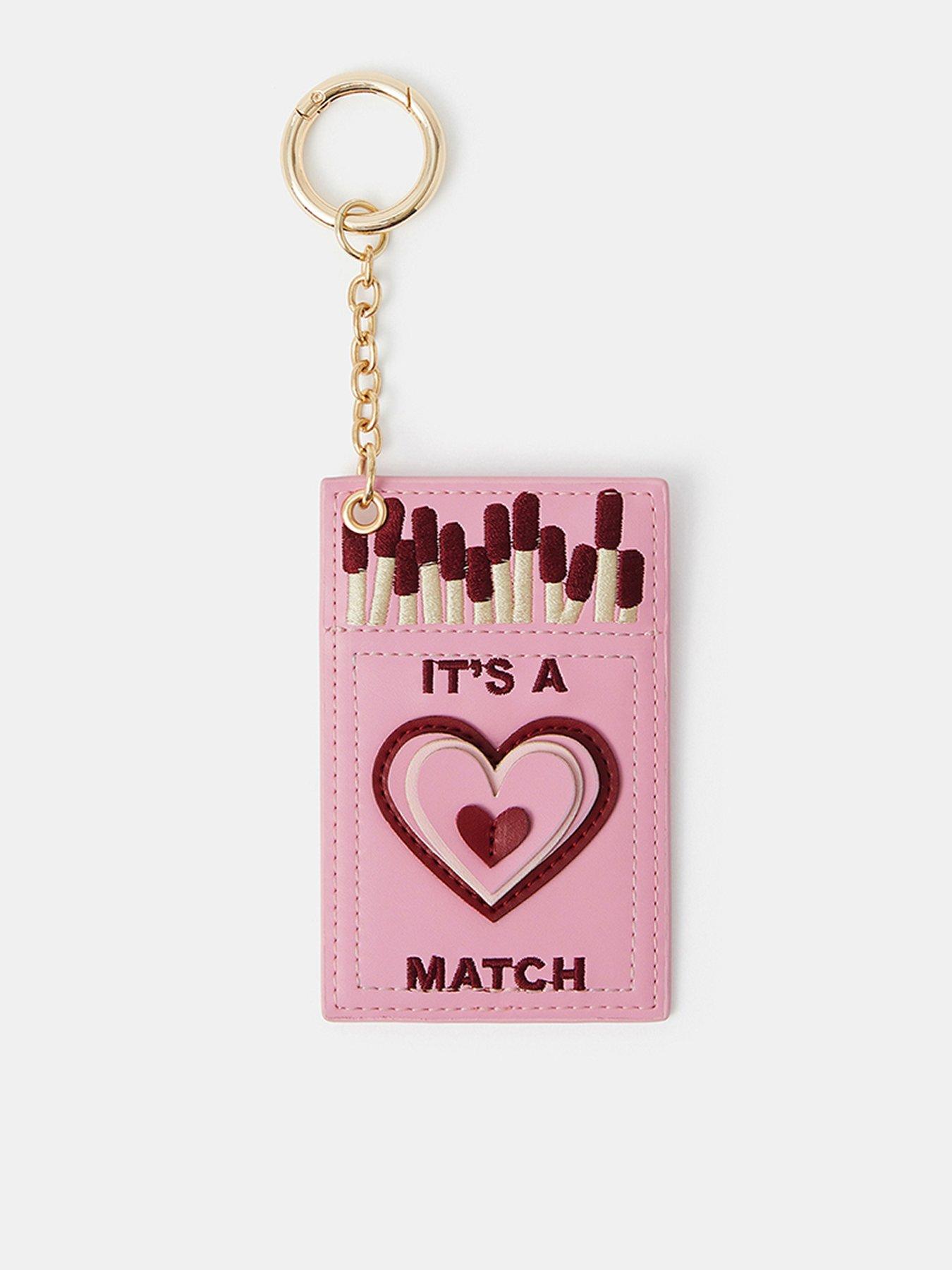 undefined It's A Match Bag Charm - Pink
