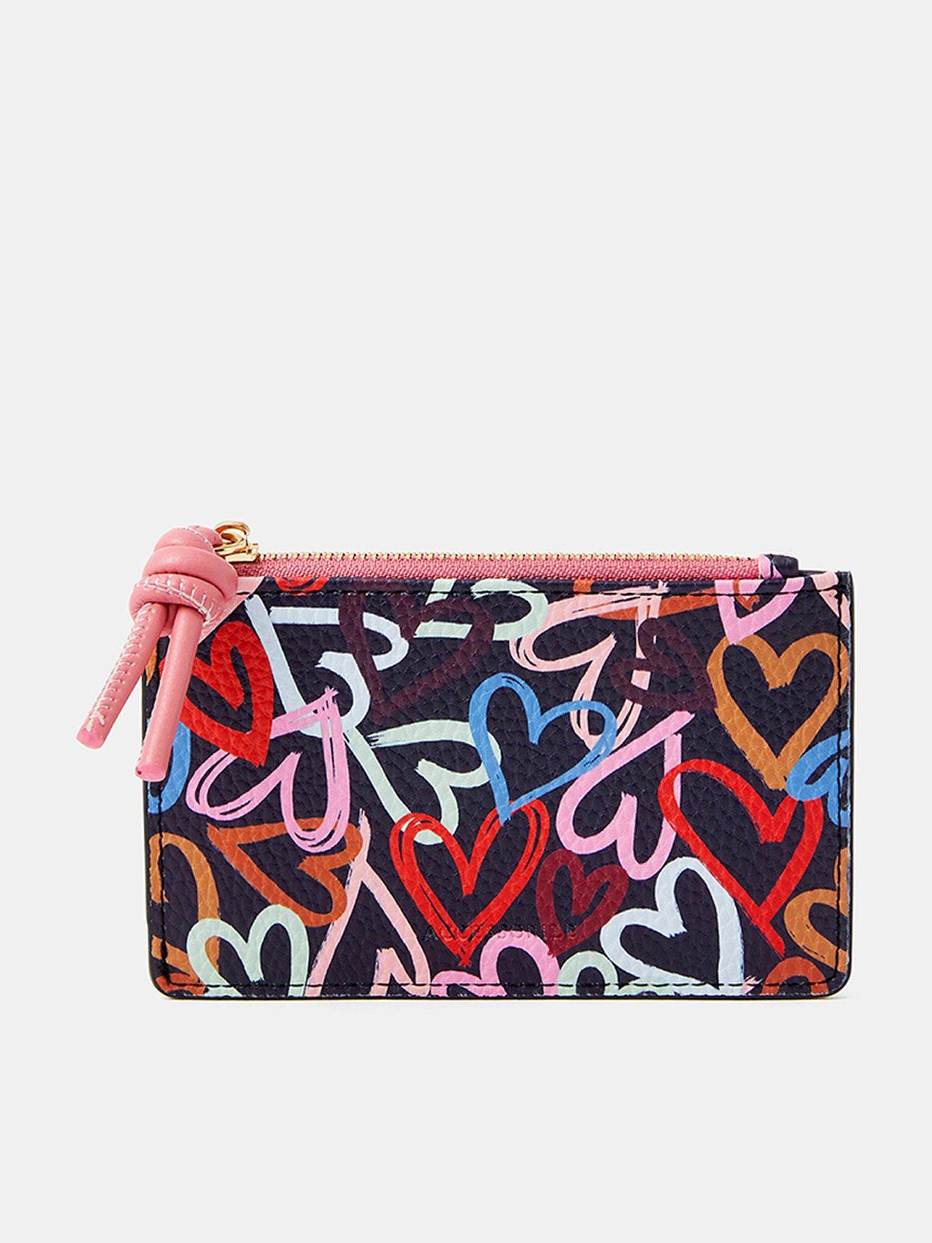 undefined Heart Print Card Holder - Multi