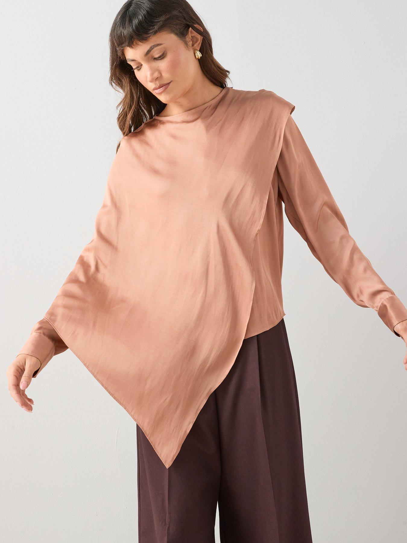 Image 5 of 6 of The Very Collection Satin Cape Blouse