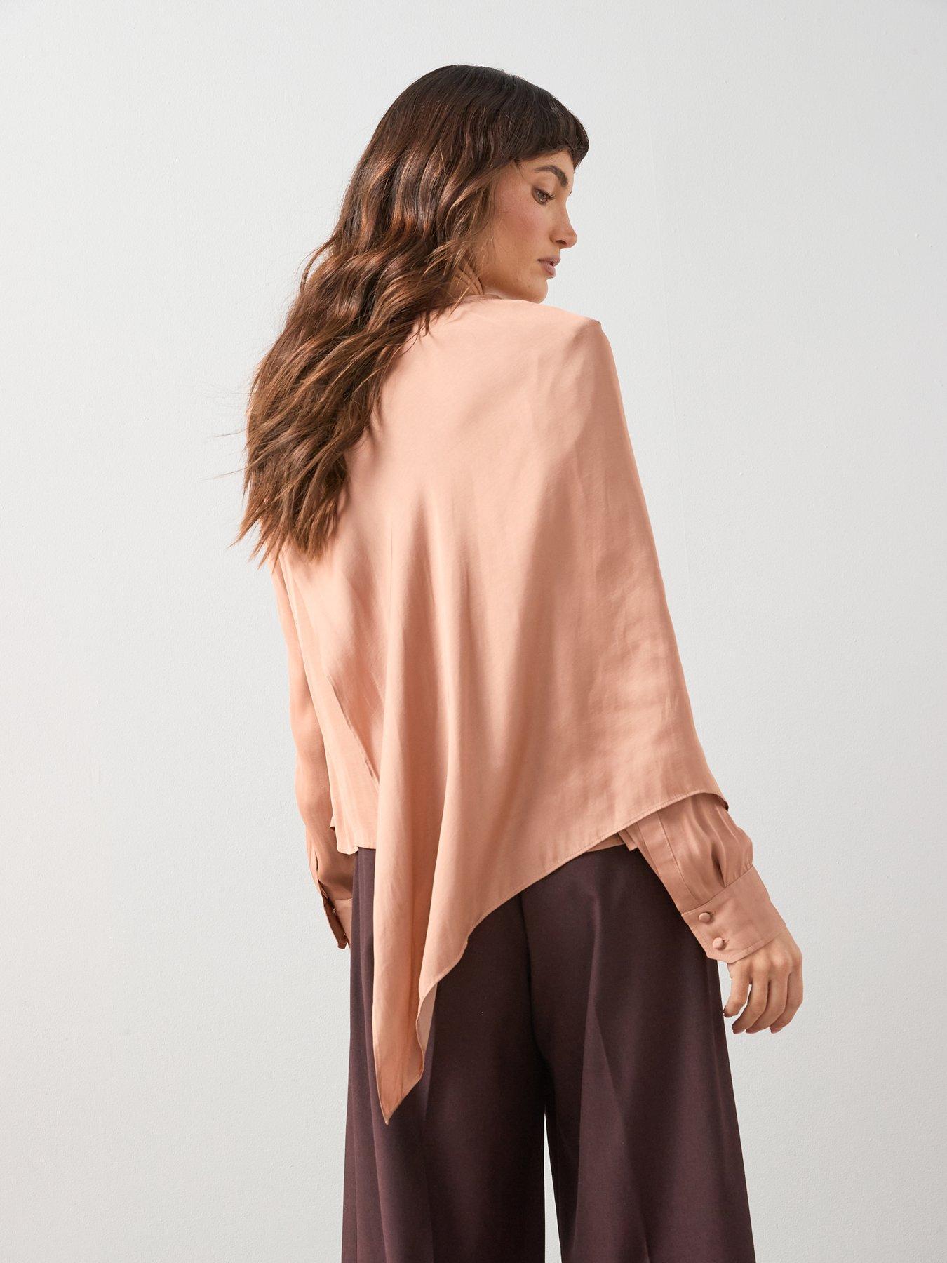 Image 6 of 6 of The Very Collection Satin Cape Blouse