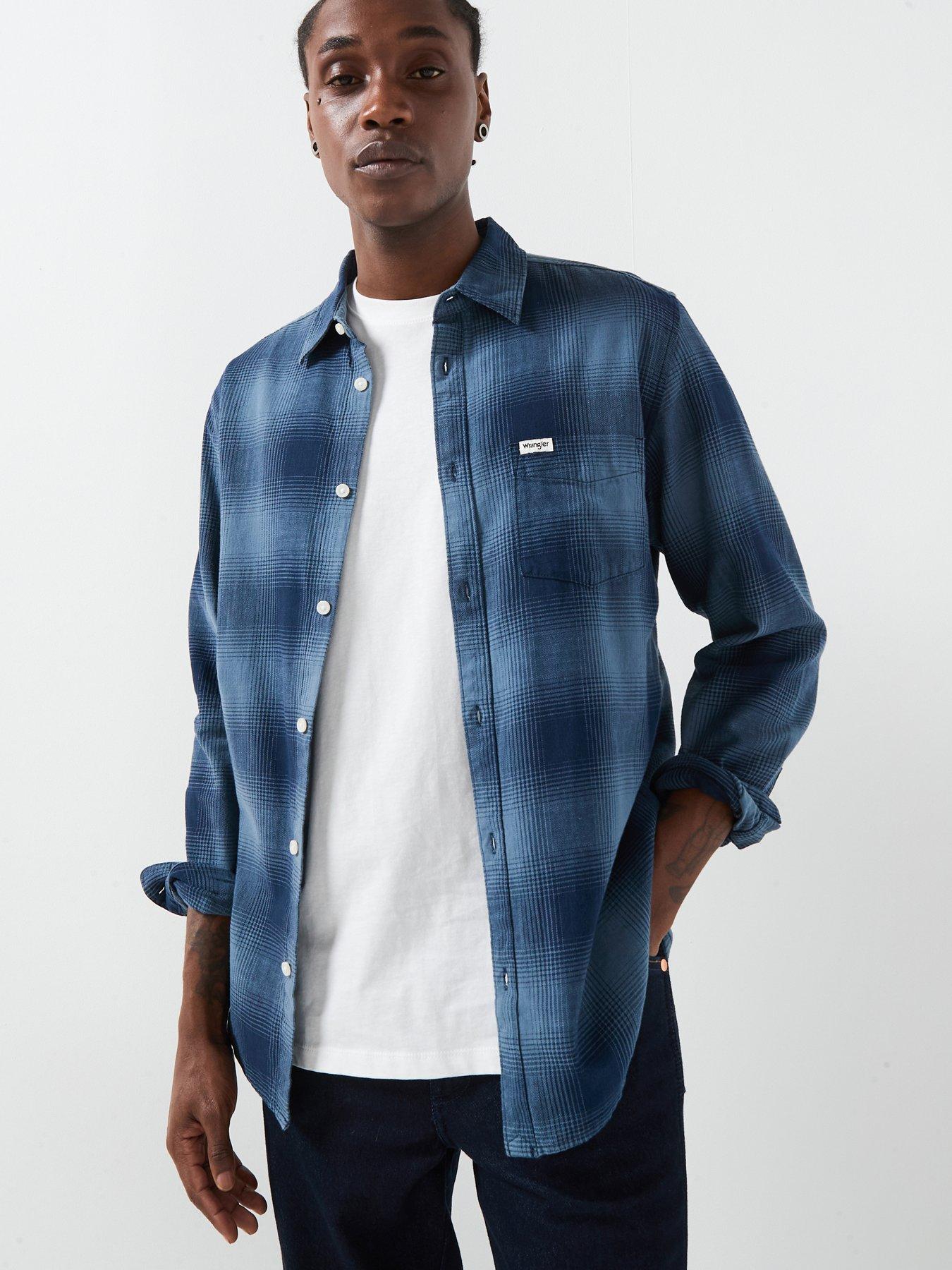 undefined Wrangler Indigo Long Sleeve Shirt