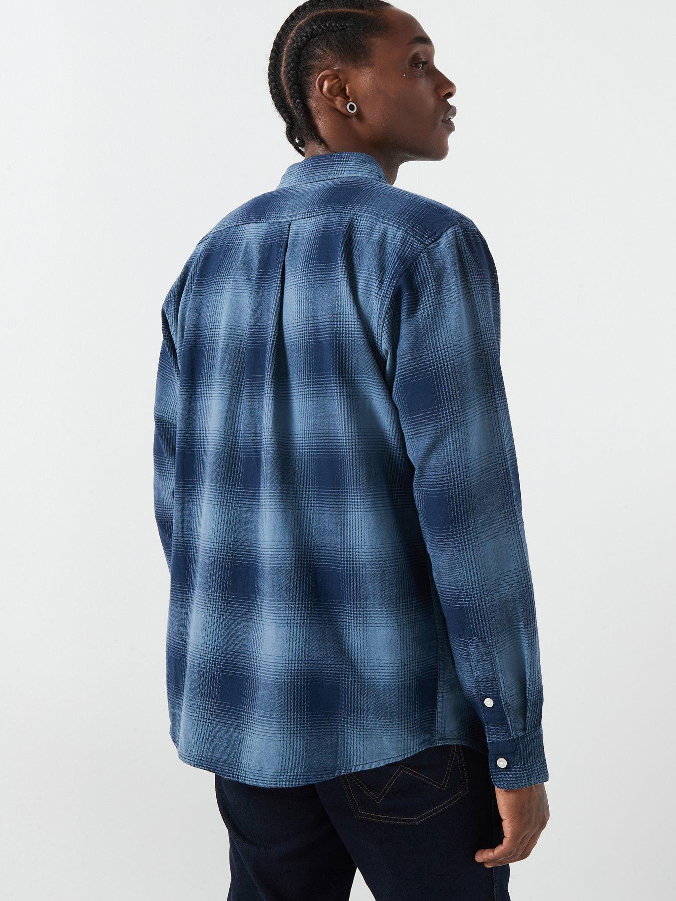 Image 2 of 6 of Wrangler Wrangler Indigo Long Sleeve Shirt